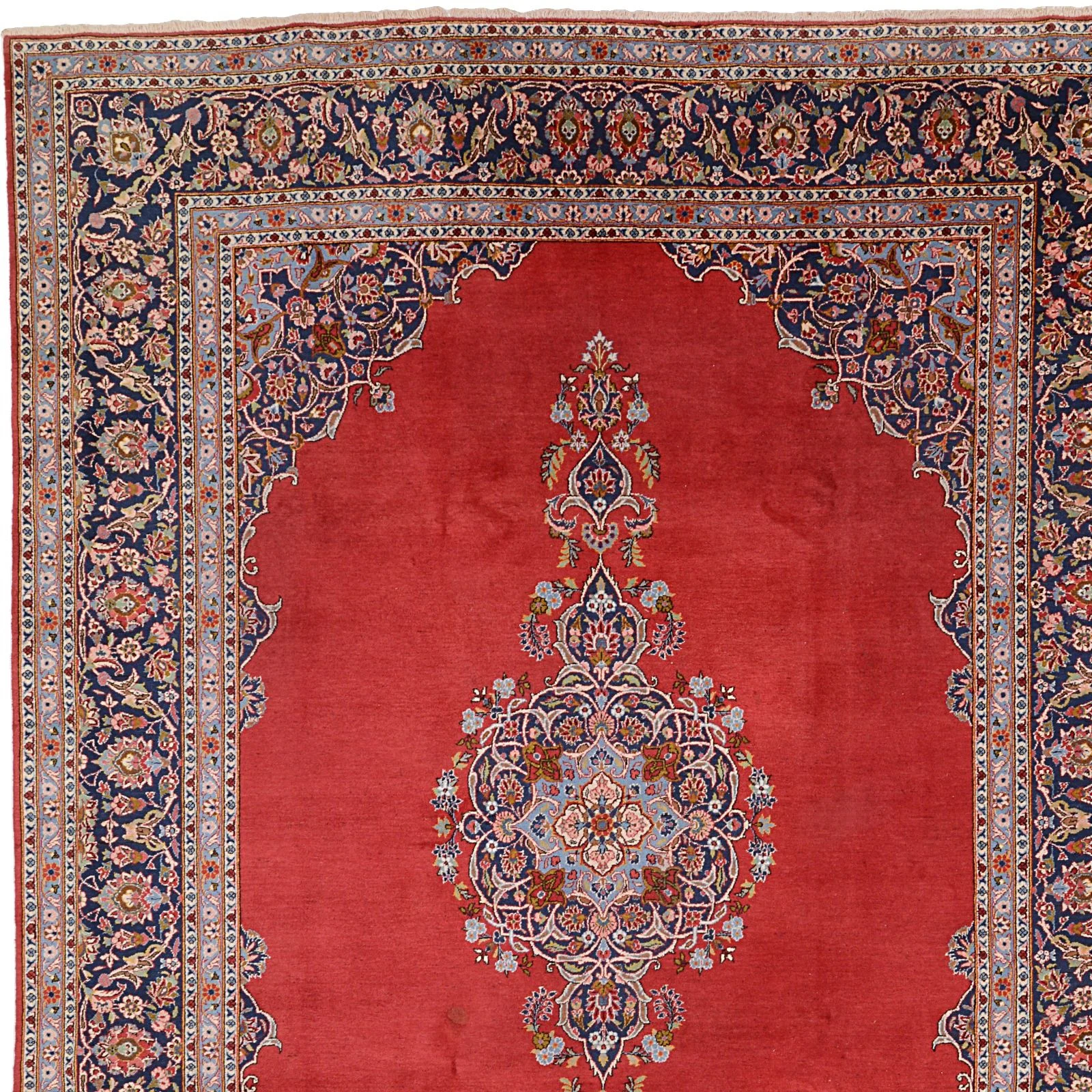 Kashan Persian Rug — hand-knotted, 279 × 373 cm, Wool