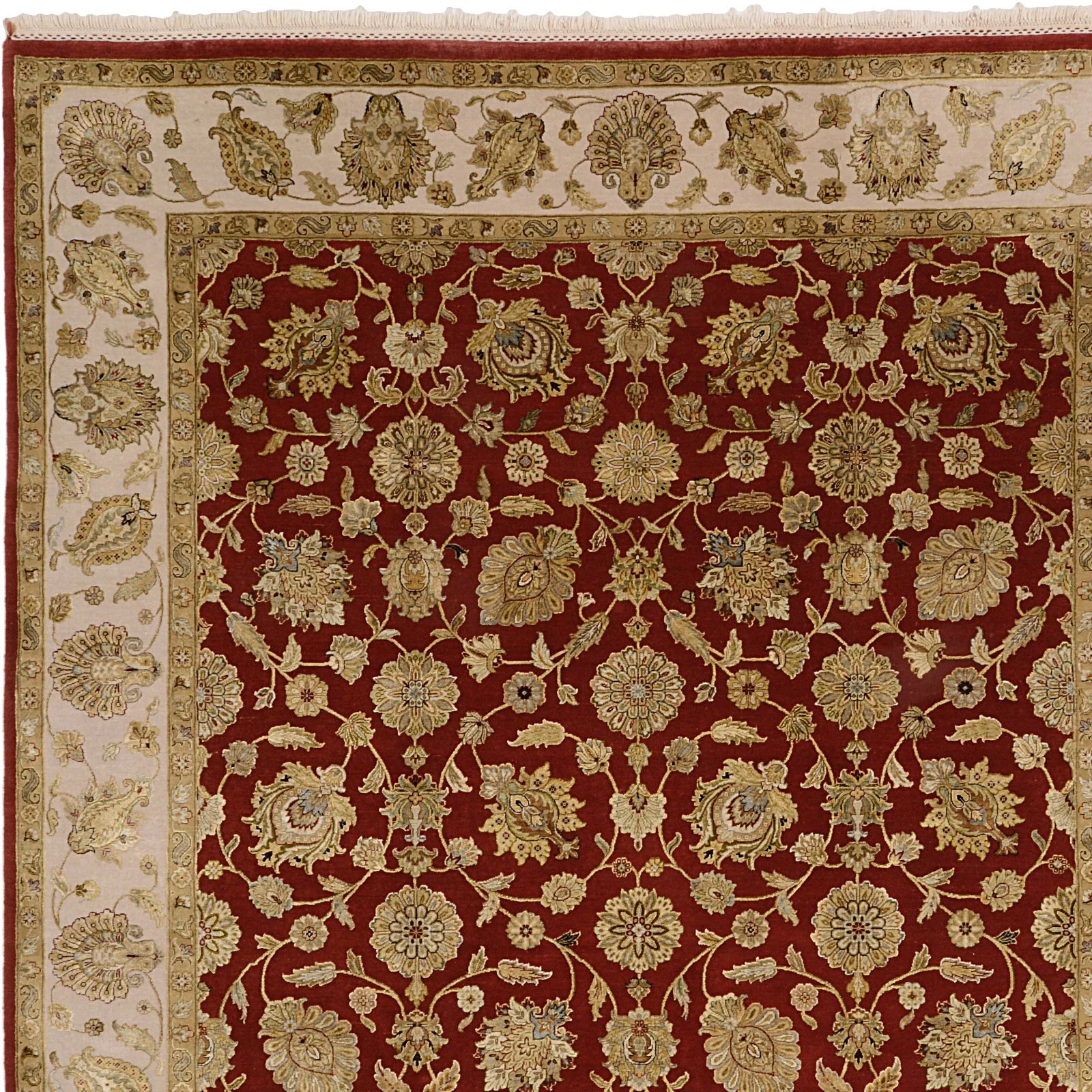 Tabriz Indian Rug 250 × 300 cm, Wool, hand-knotted