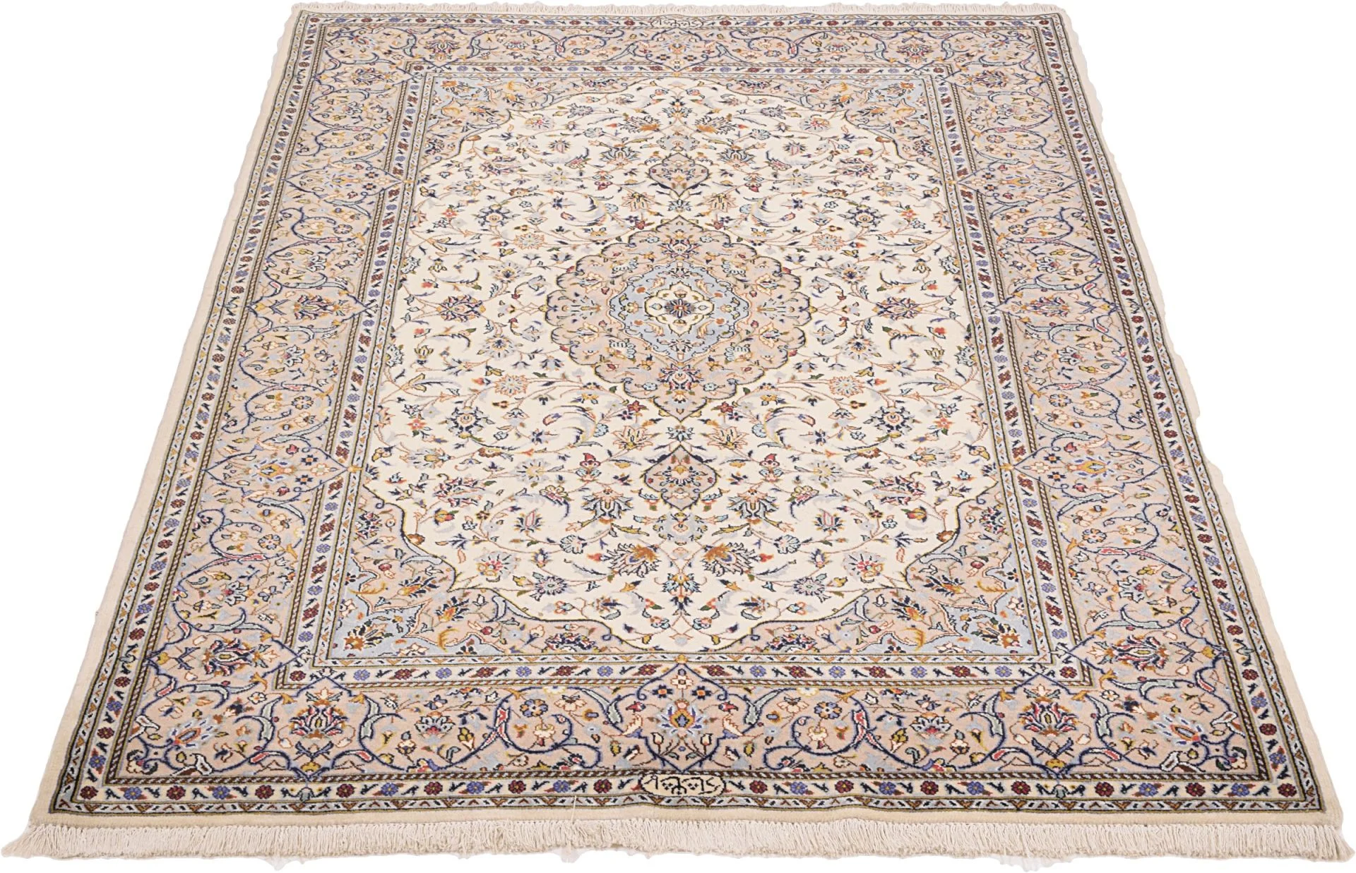 Kashan Persian Rug — hand-knotted, 147 × 231 cm, Wool