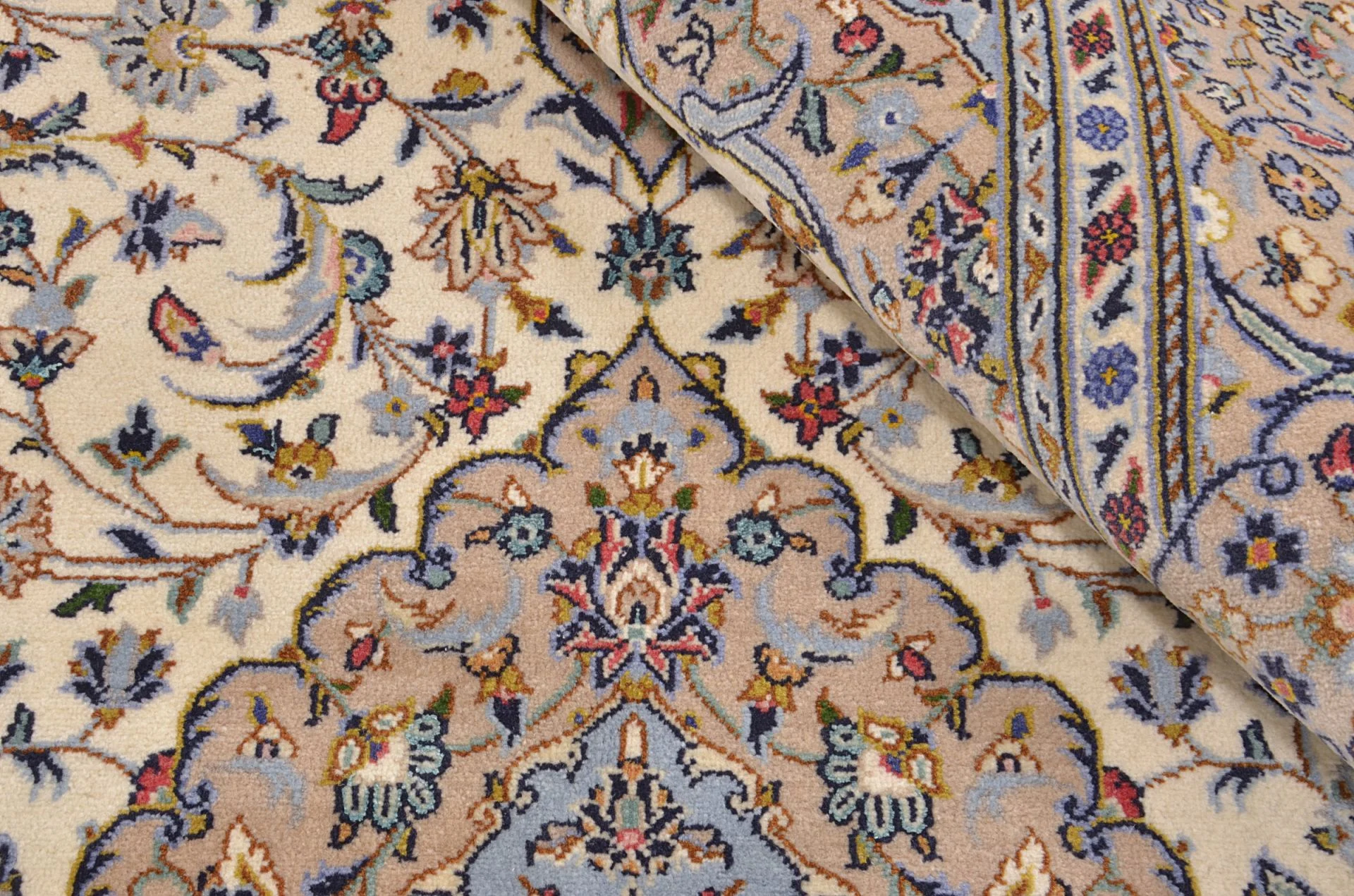 Kashan Persian Rug — hand-knotted, 147 × 231 cm, Wool