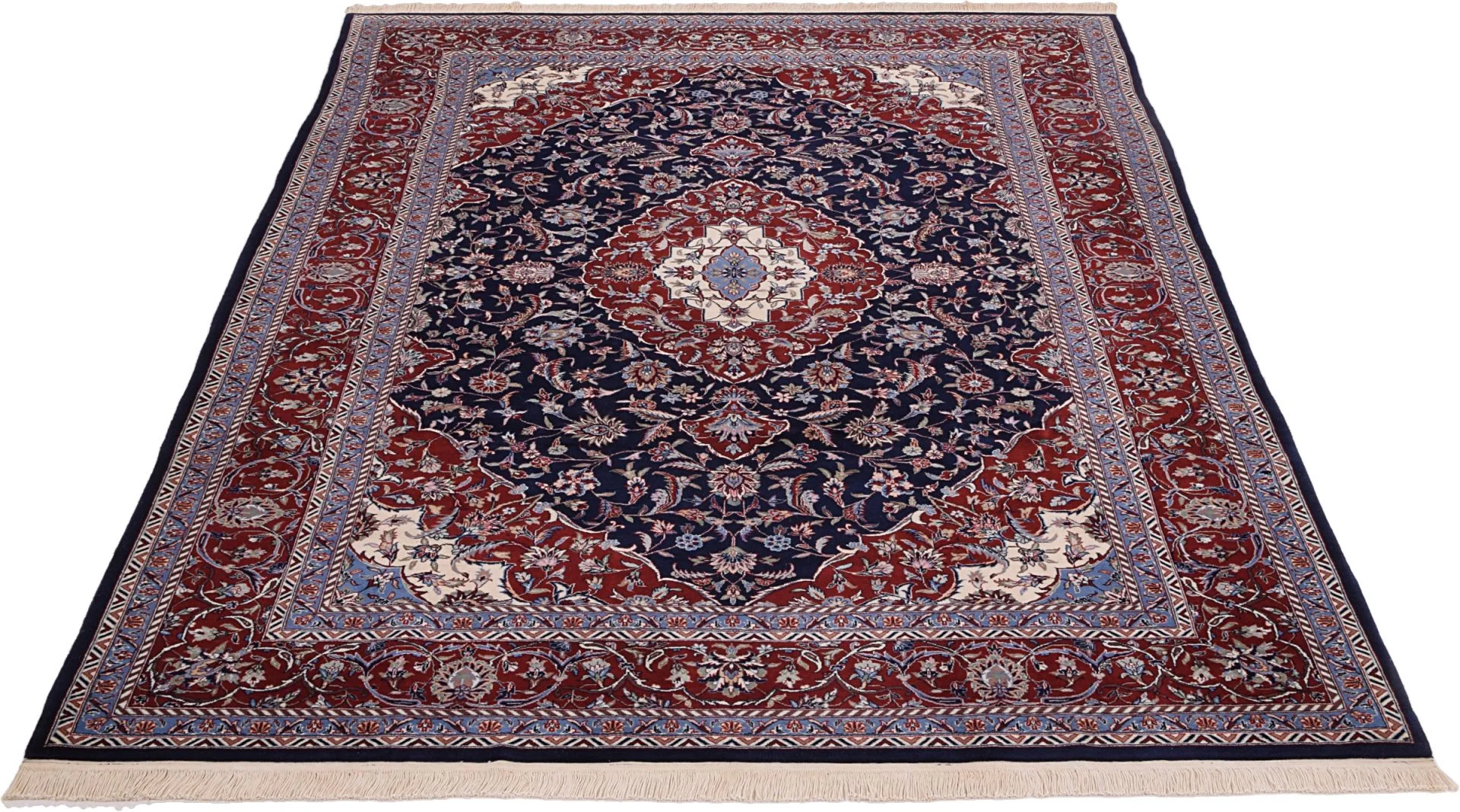 Isfahan Chinese Rug — hand-knotted, 185 × 278 cm, Wool