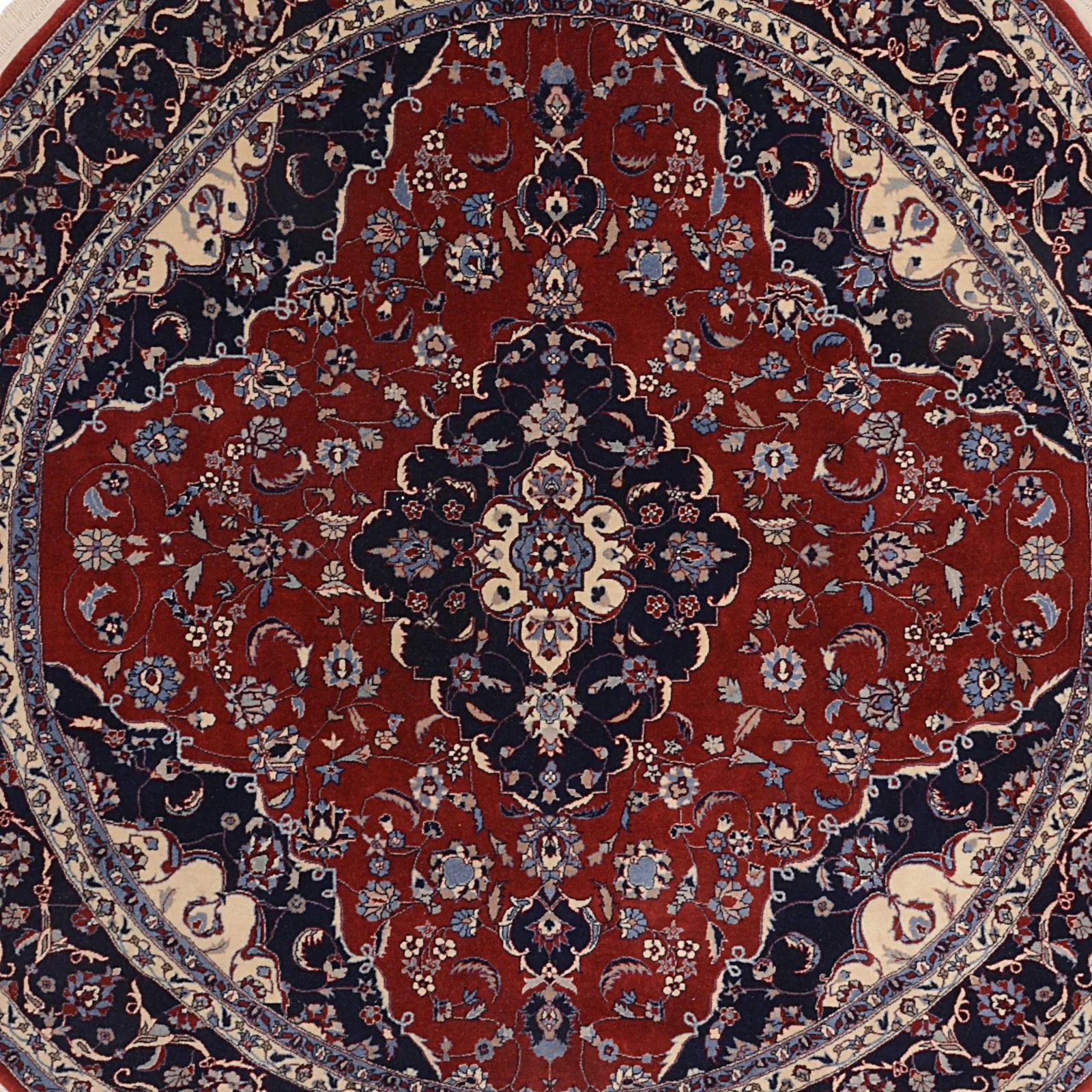 Isfahan Chinese Rug 200 × 200 cm, Wool, hand-knotted