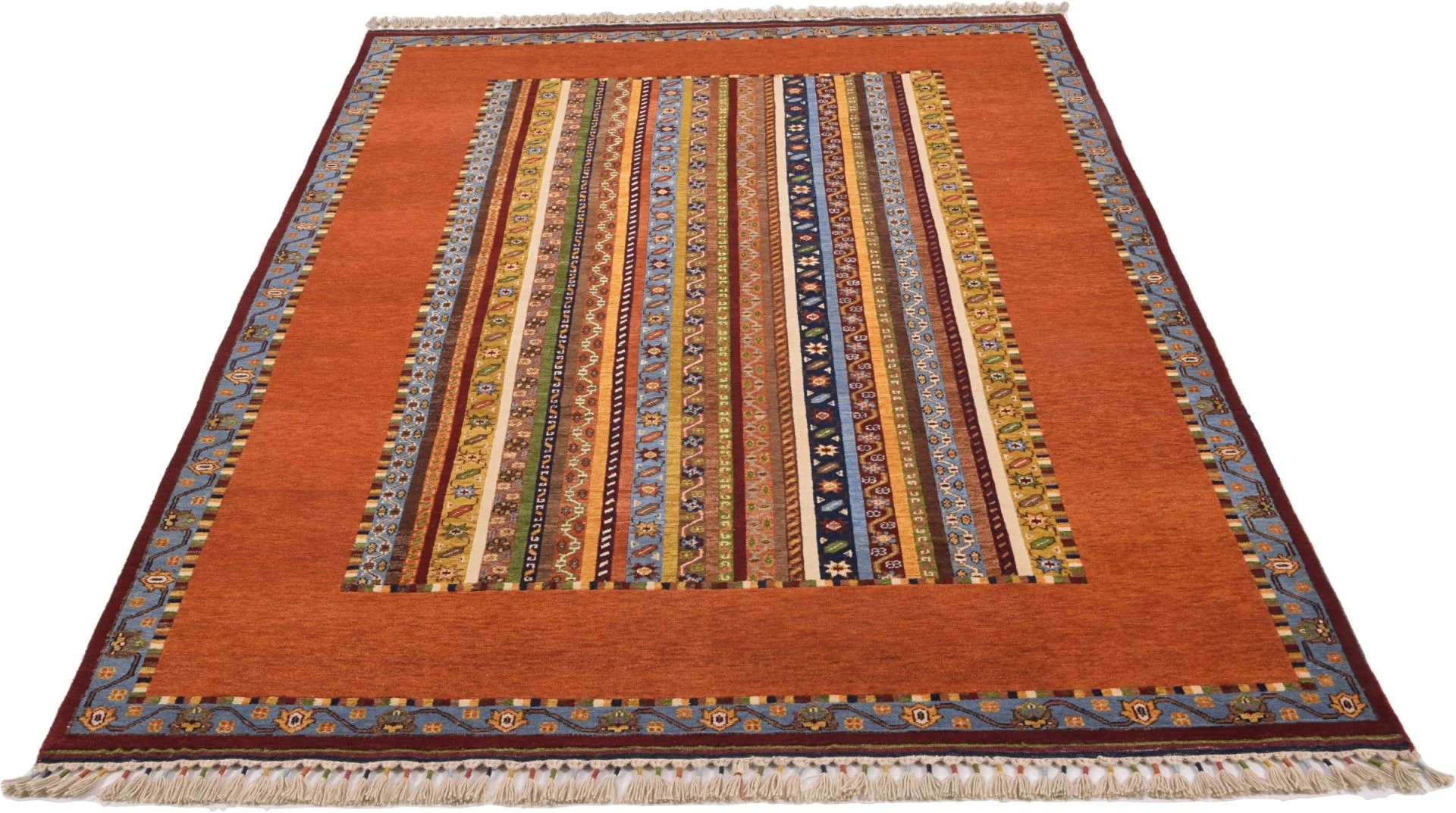 orientteppich-loribaft-199-x-308-cm-schurwolle-handgeknupft-1 Hand-Knotted Wool Loribaft Indian Rug, 199 × 308 cm