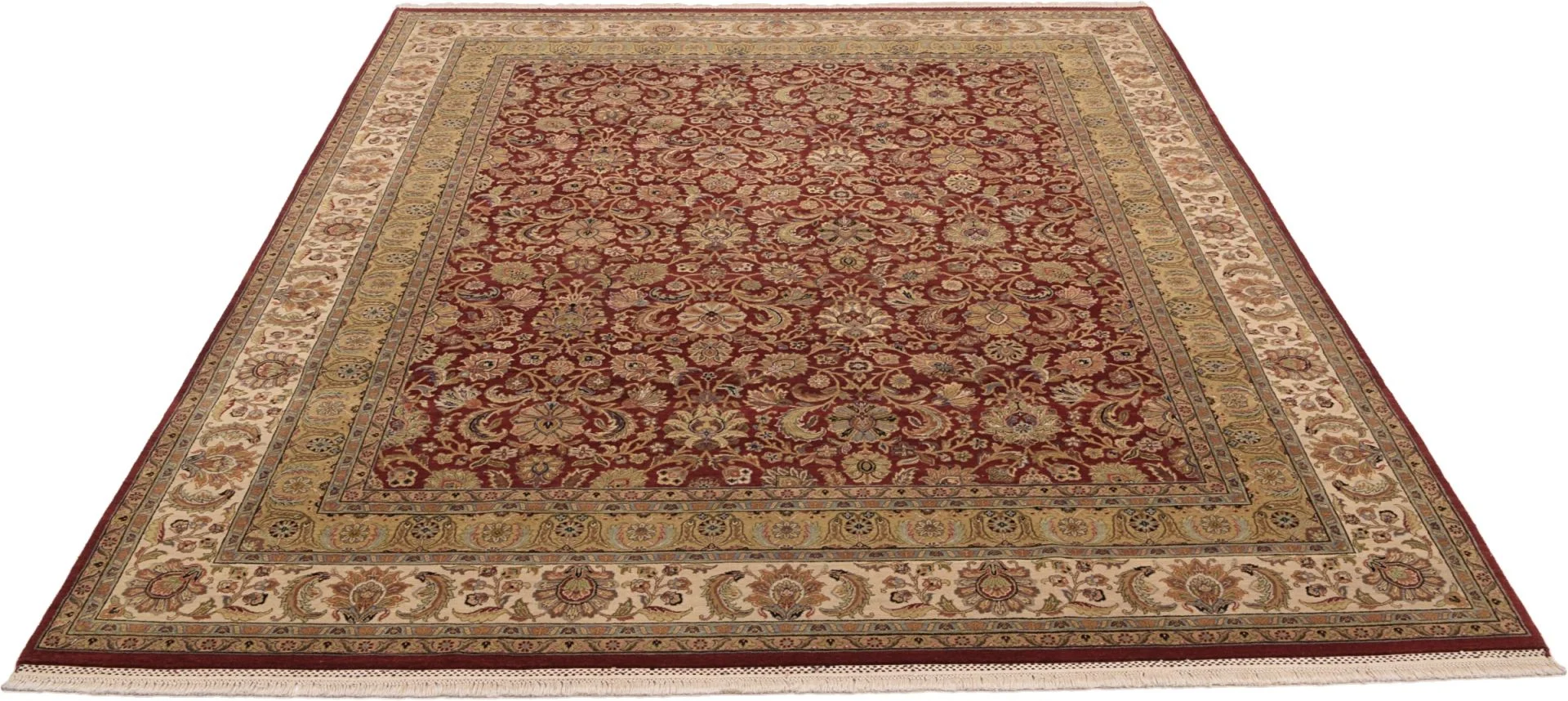 Tabriz Indian Rug — hand-knotted, 241 × 294 cm