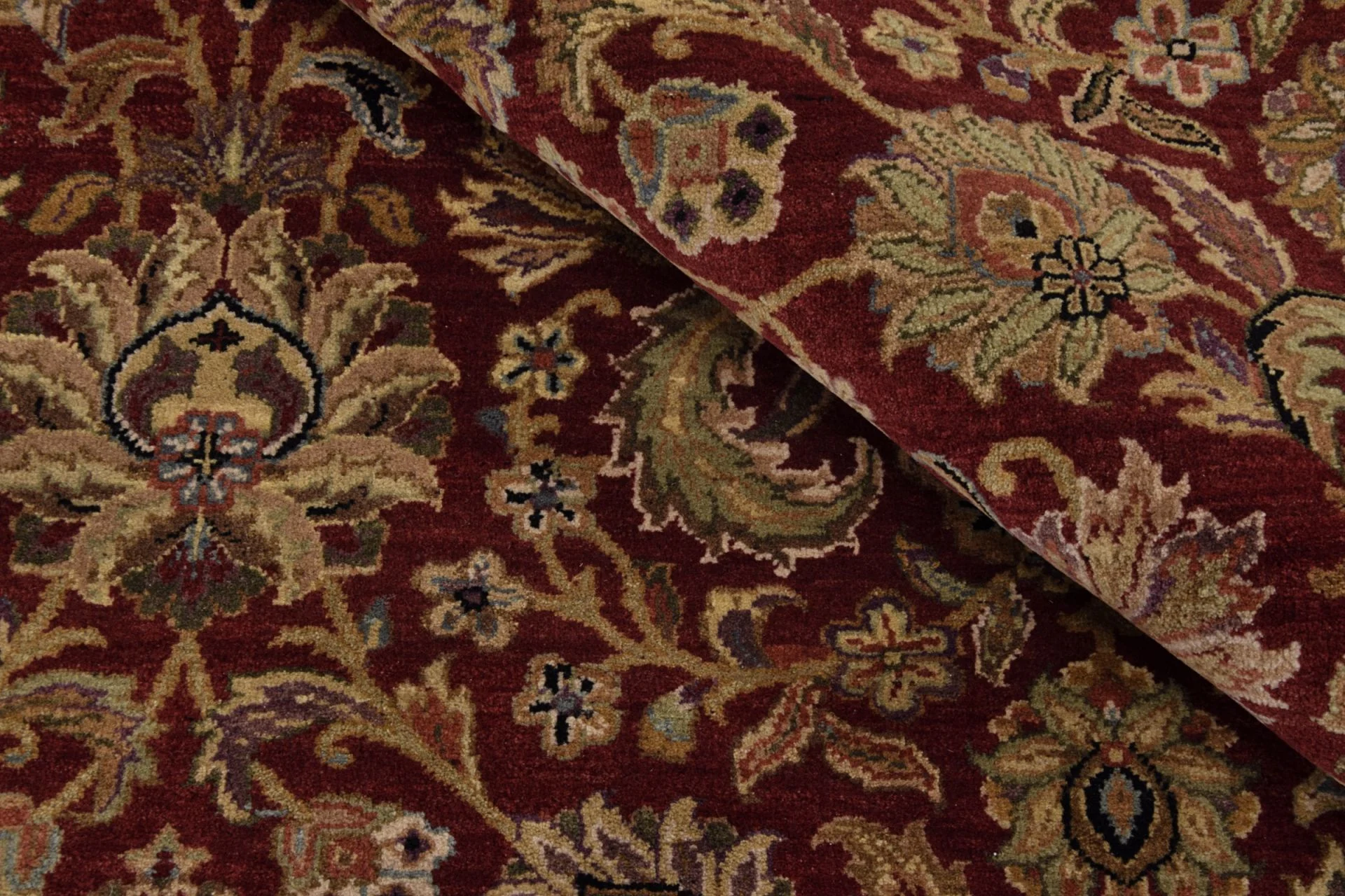 Tabriz Indian Rug — hand-knotted, 241 × 294 cm
