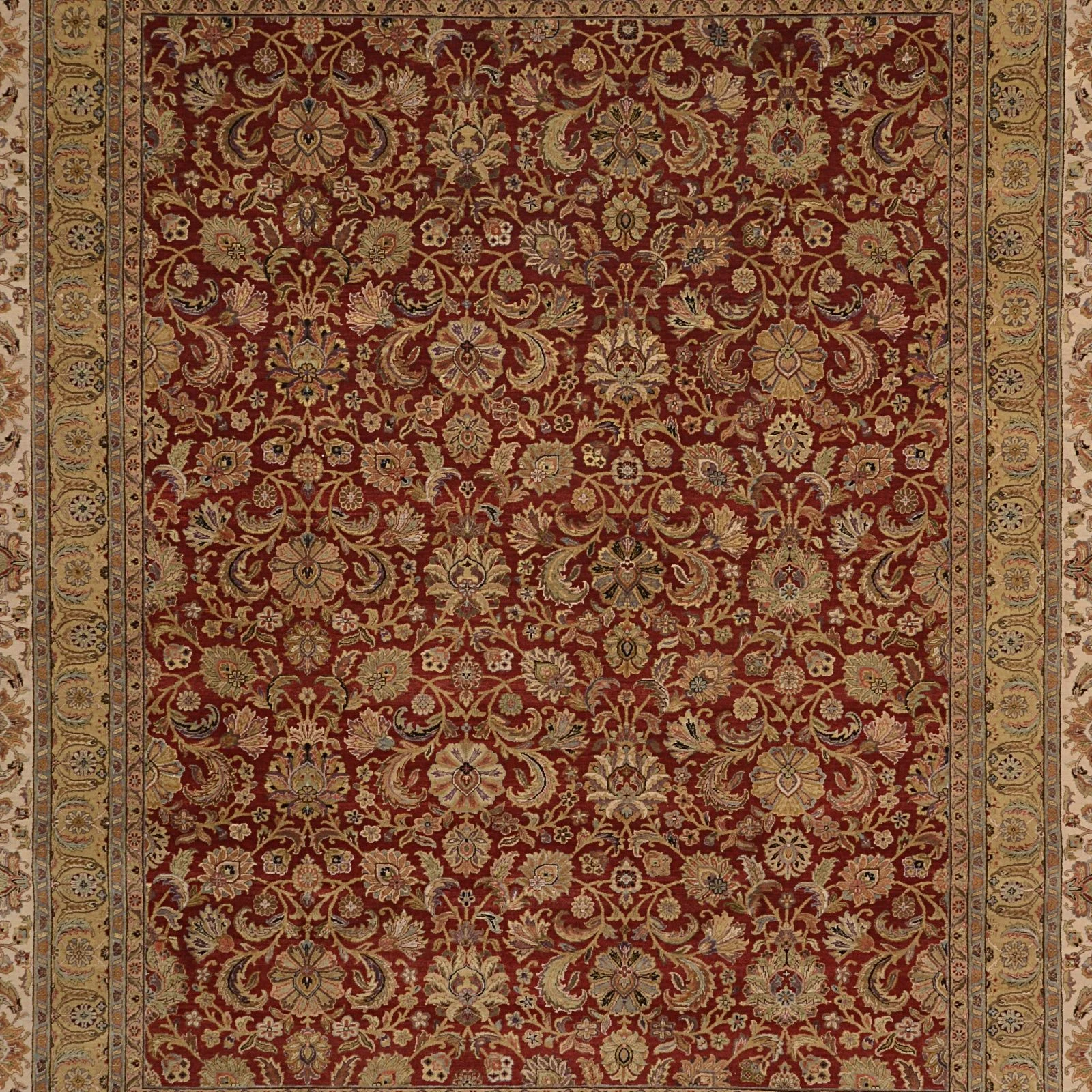 Tabriz Indian Rug — hand-knotted, 241 × 294 cm