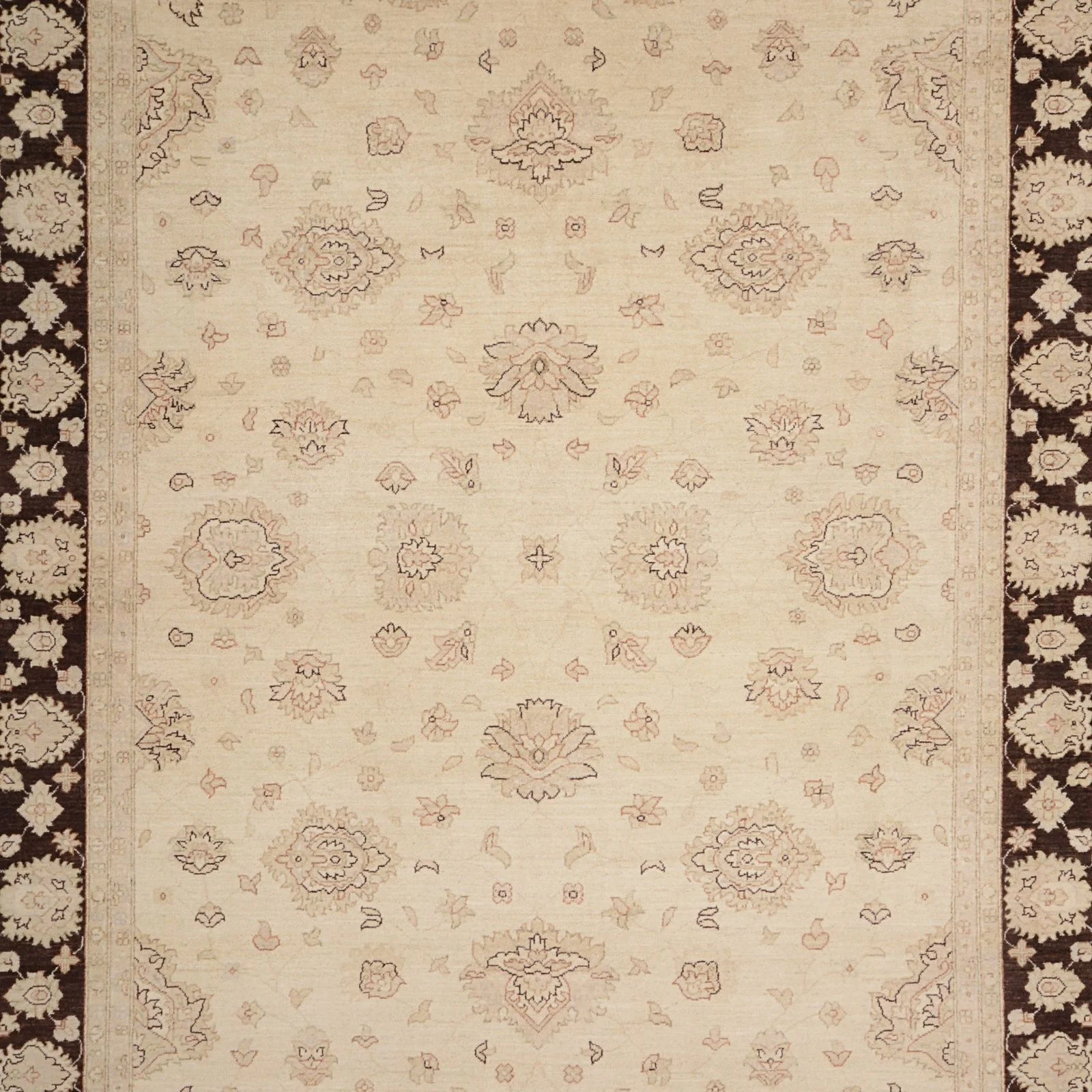 Hand-Knotted Wool Ziegler Pakistani Rug, 240 × 311 cm