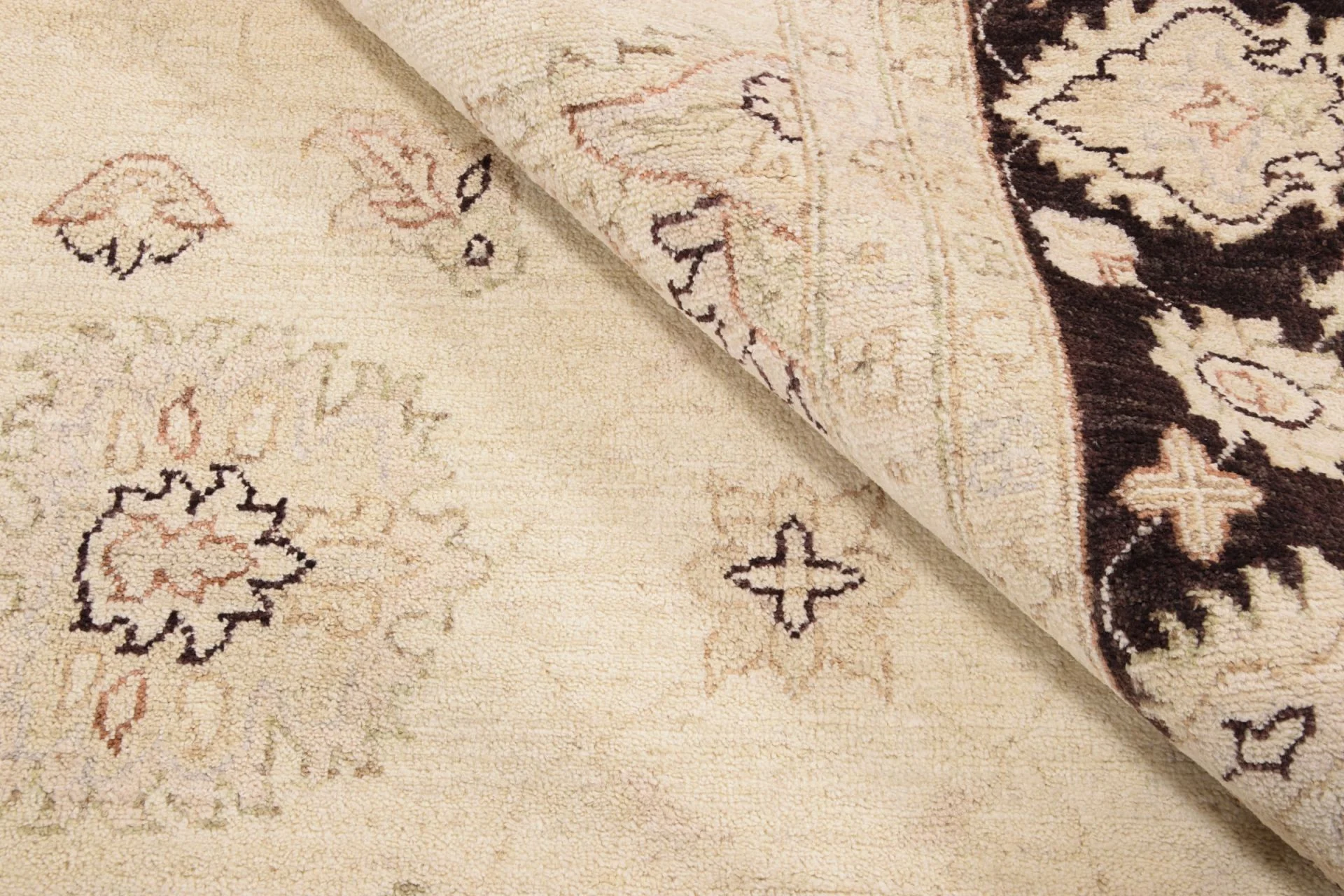 Hand-Knotted Wool Ziegler Pakistani Rug, 240 × 311 cm