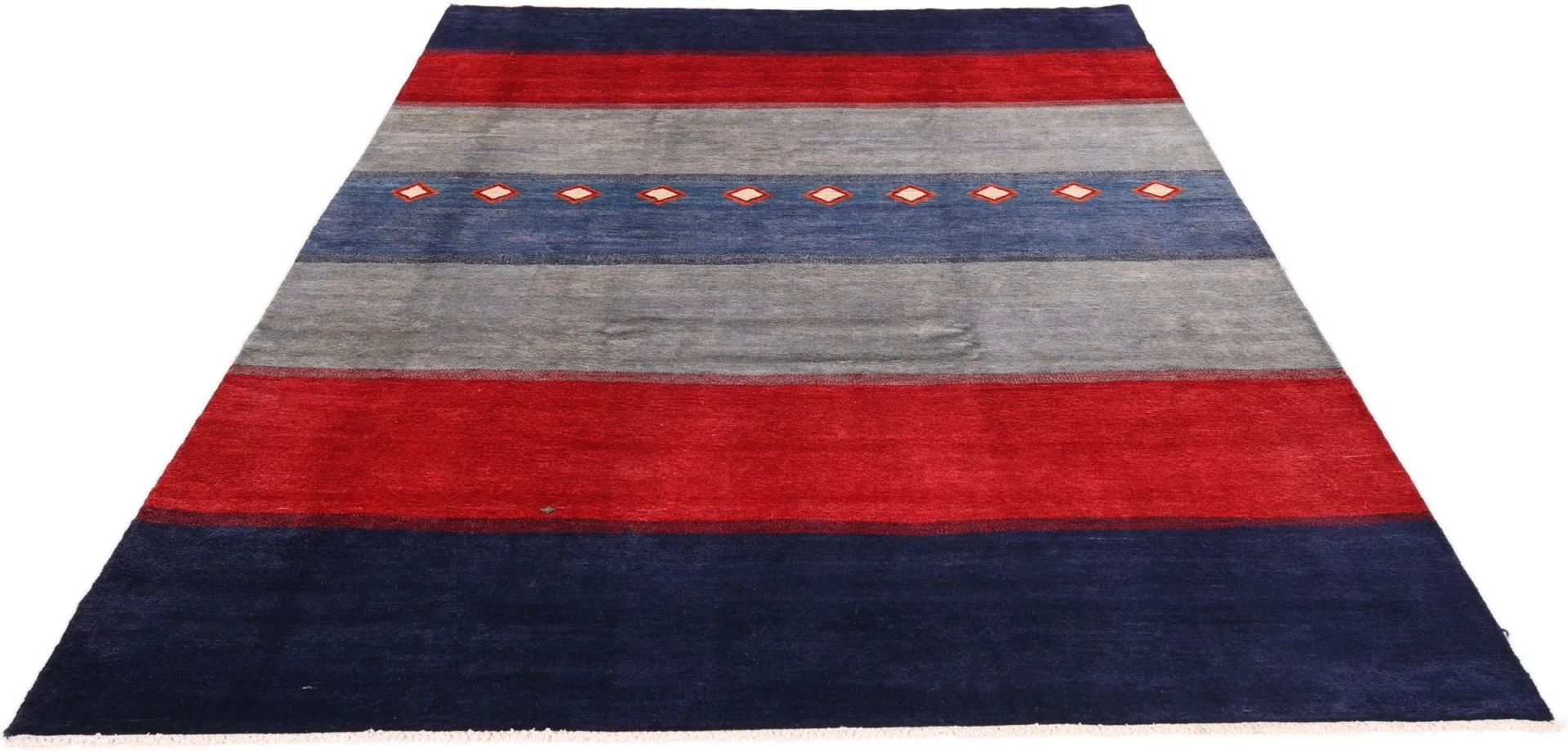 Hand-Knotted Wool Gabbeh Pakistani Rug, 245 × 311 cm