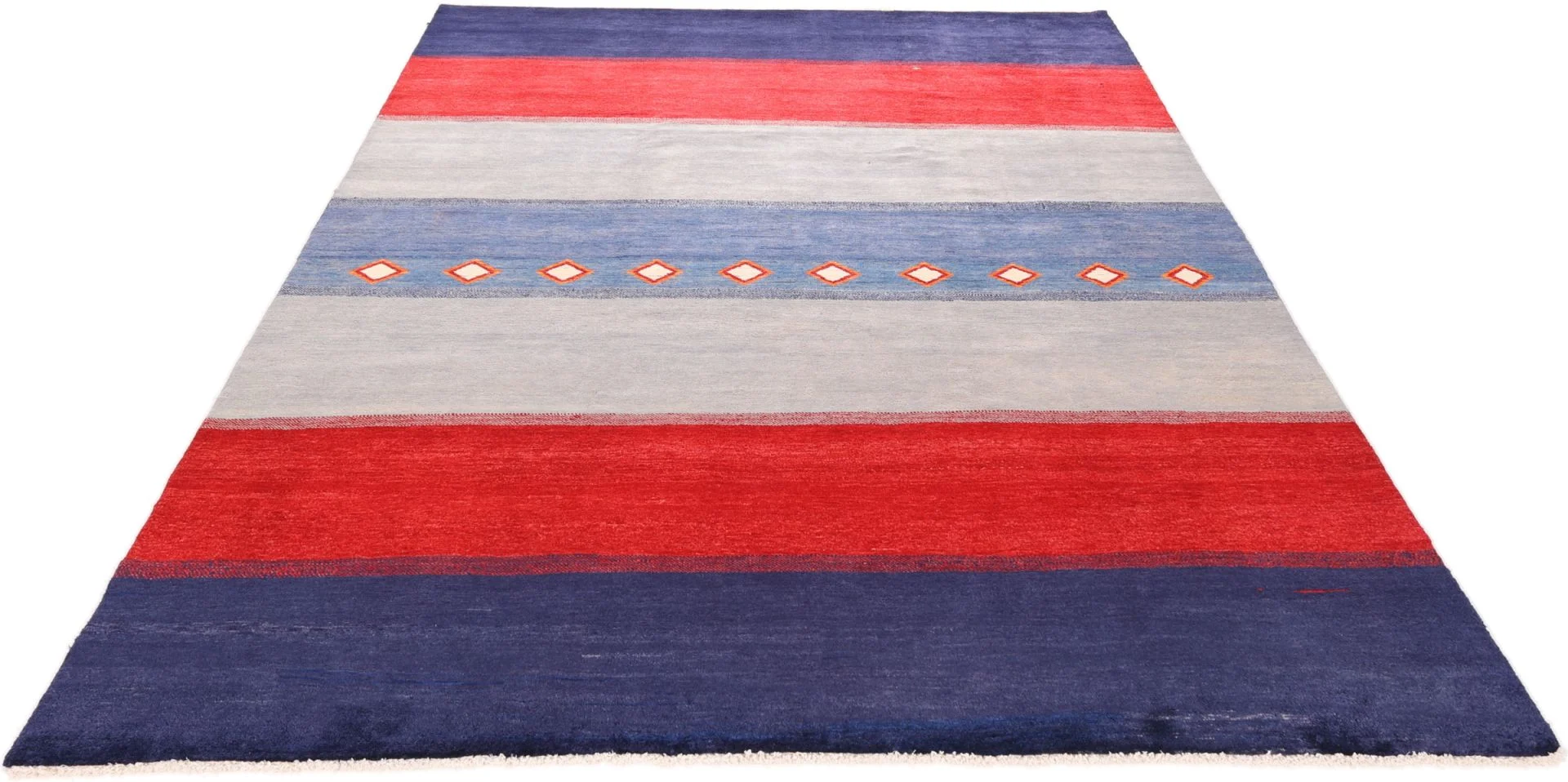 Hand-Knotted Wool Gabbeh Pakistani Rug, 245 × 311 cm
