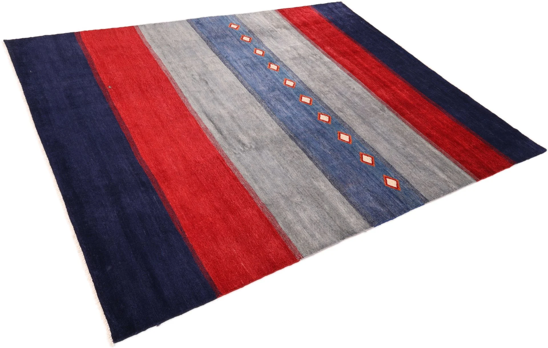 Hand-Knotted Wool Gabbeh Pakistani Rug, 245 × 311 cm