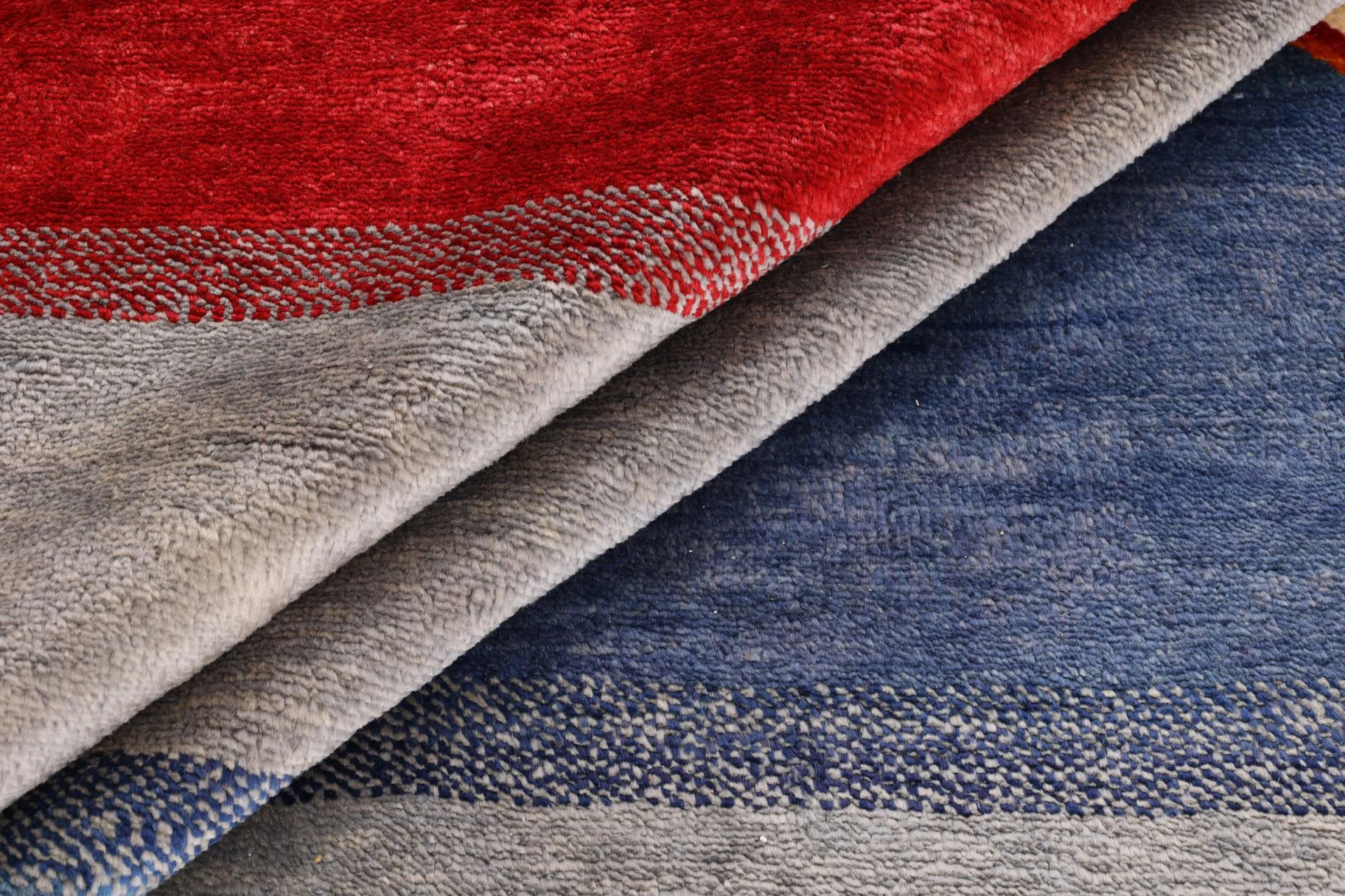 Hand-Knotted Wool Gabbeh Pakistani Rug, 245 × 311 cm