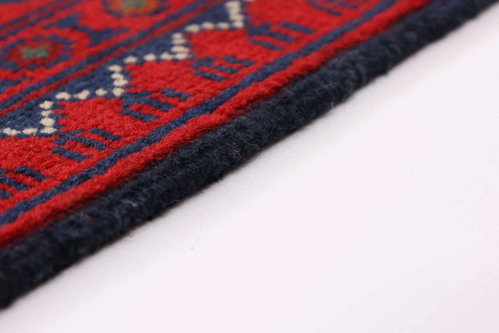 Hand-Knotted Wool Afghan Rug, 254 × 362 cm