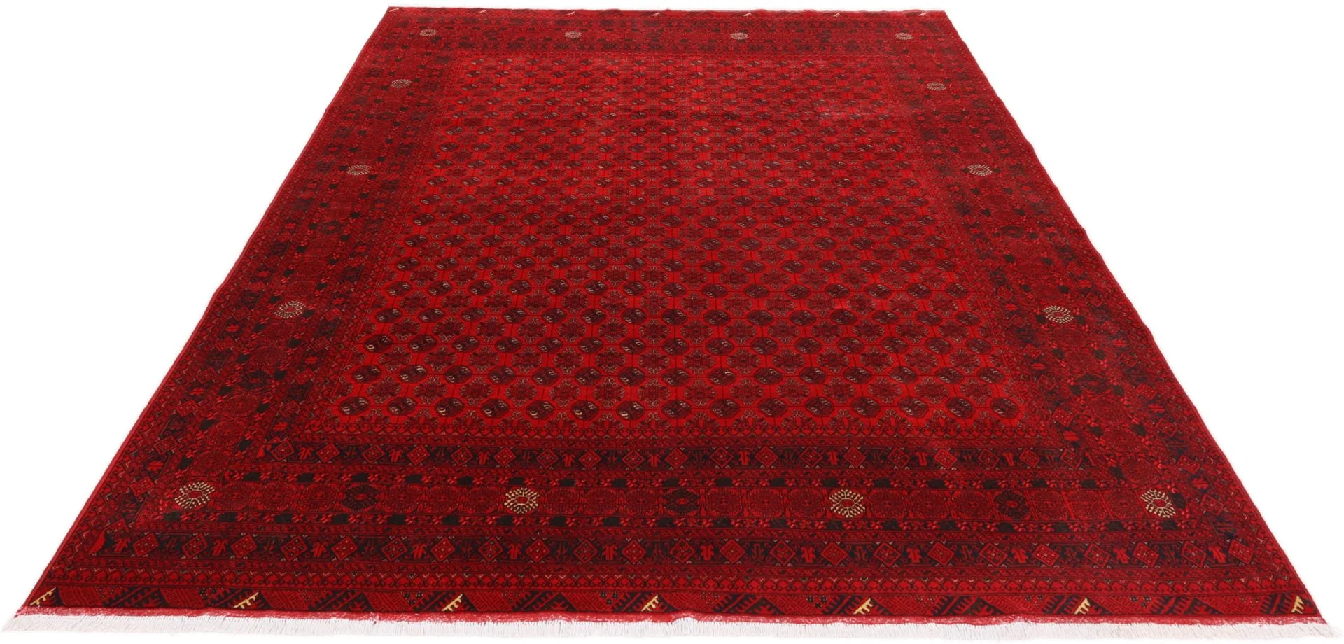 Afghan Rug — hand-knotted, 248 × 341 cm, Wool