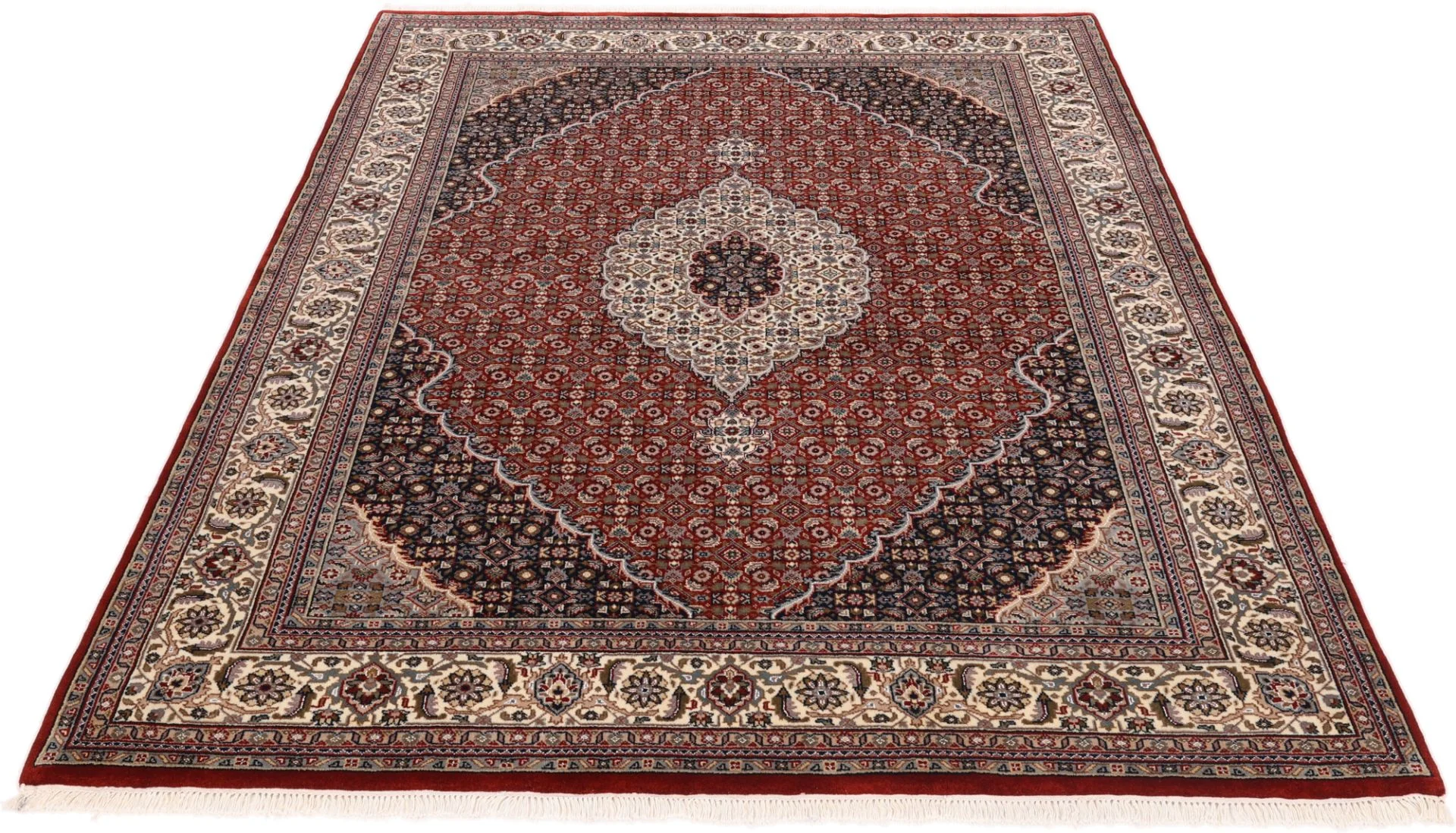 Tabriz Indian Rug 200 × 246 cm, Wool, hand-knotted