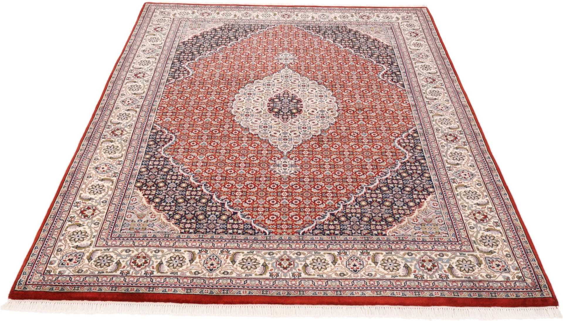 Tabriz Indian Rug 200 × 246 cm, Wool, hand-knotted