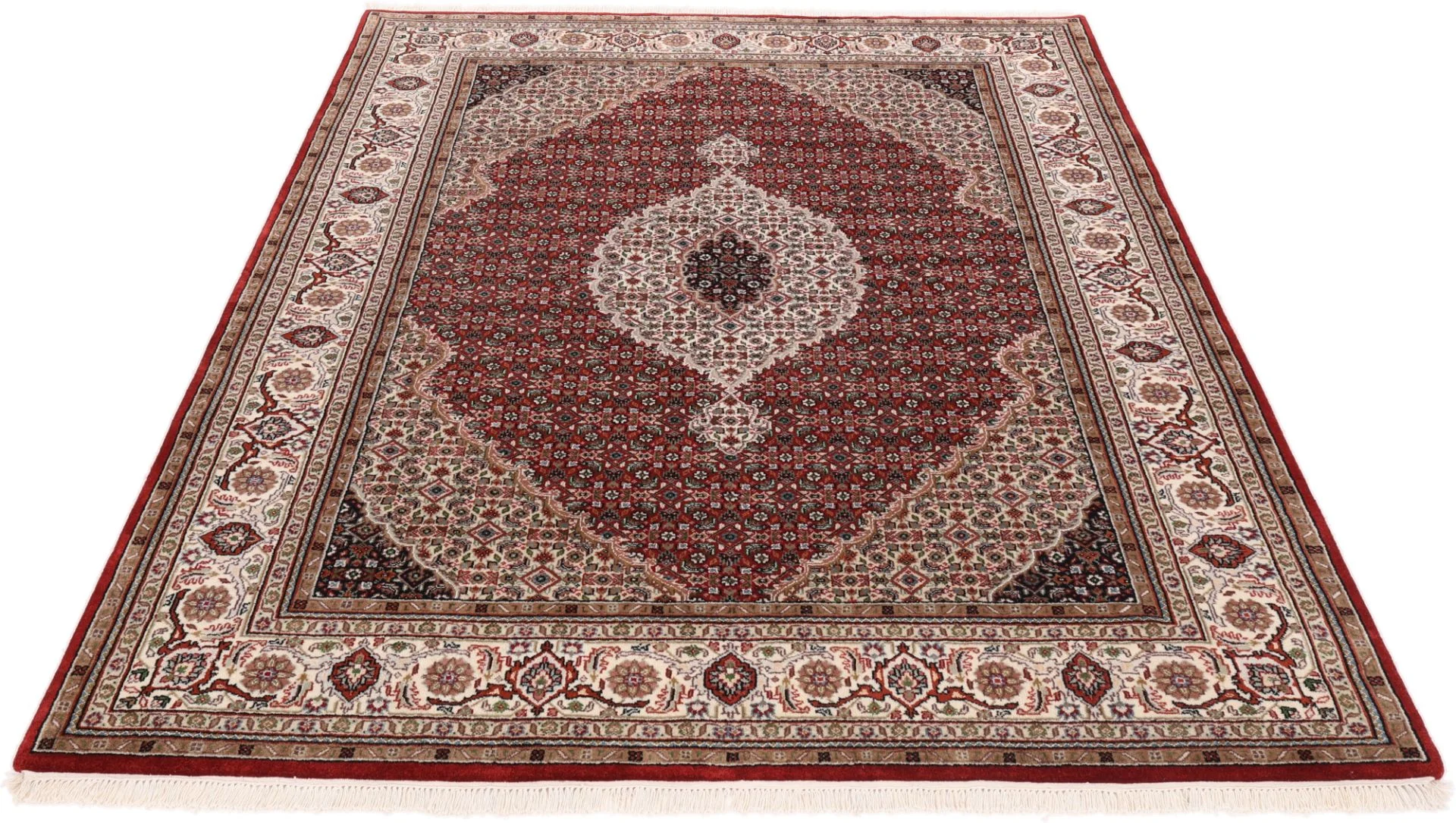 Tabriz Indian Rug — hand-knotted, 205 × 250 cm, Wool