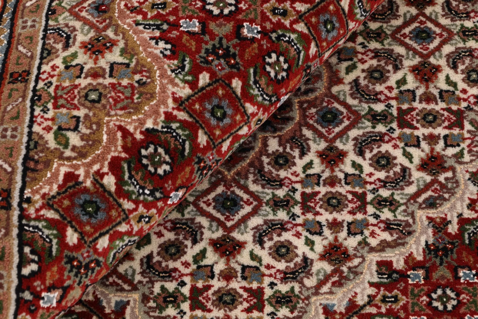 Tabriz Indian Rug — hand-knotted, 205 × 250 cm, Wool