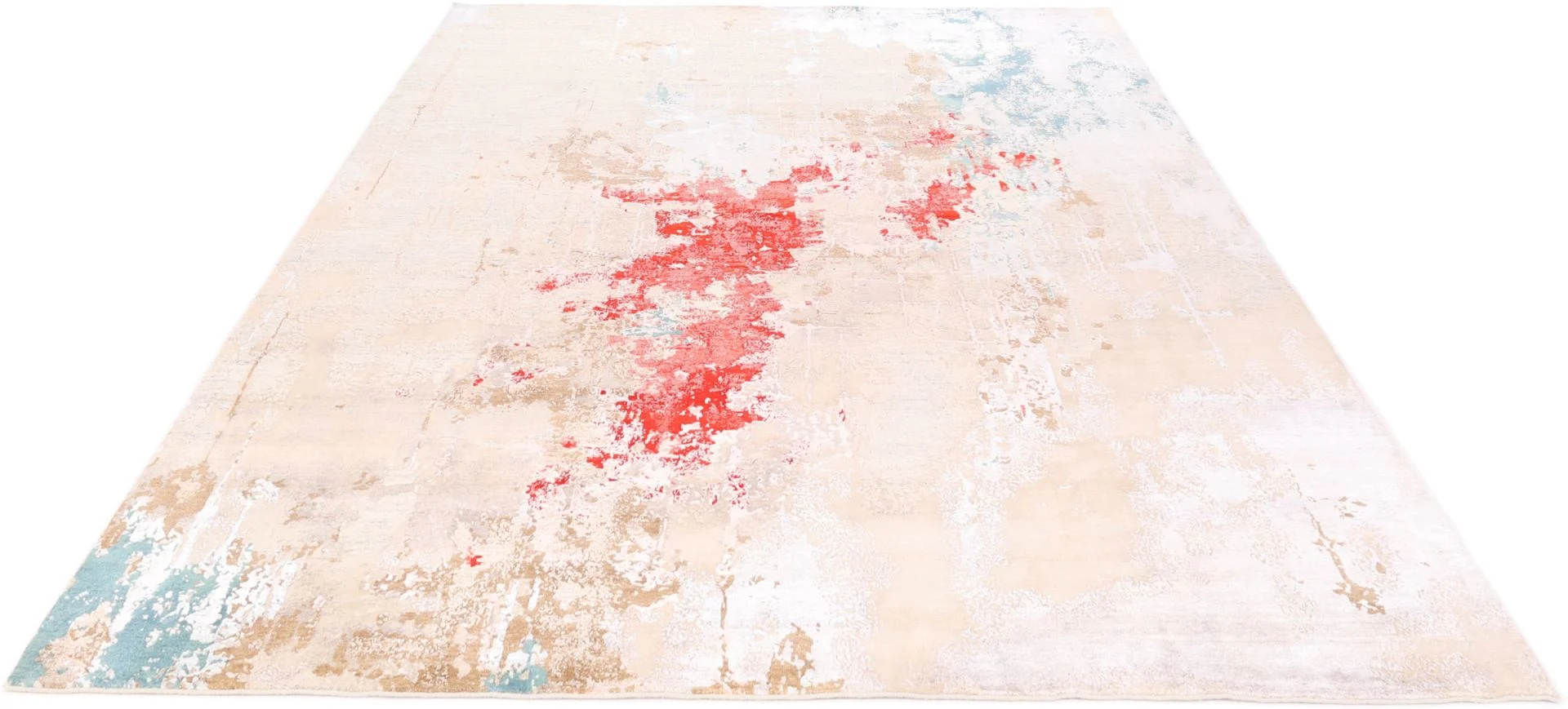 Indian Rug — hand-knotted, 280 × 369 cm, Wool