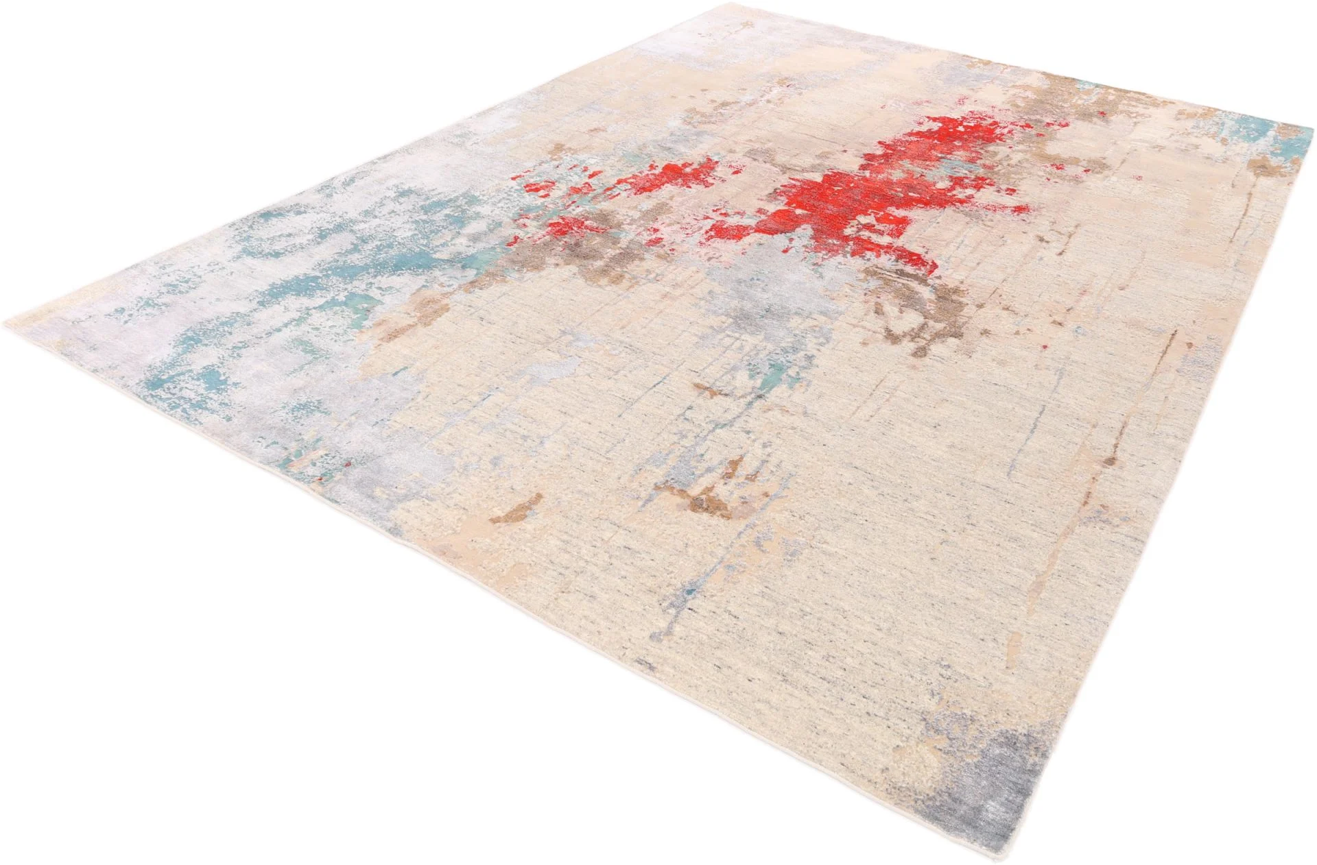 Indian Rug — hand-knotted, 280 × 369 cm, Wool