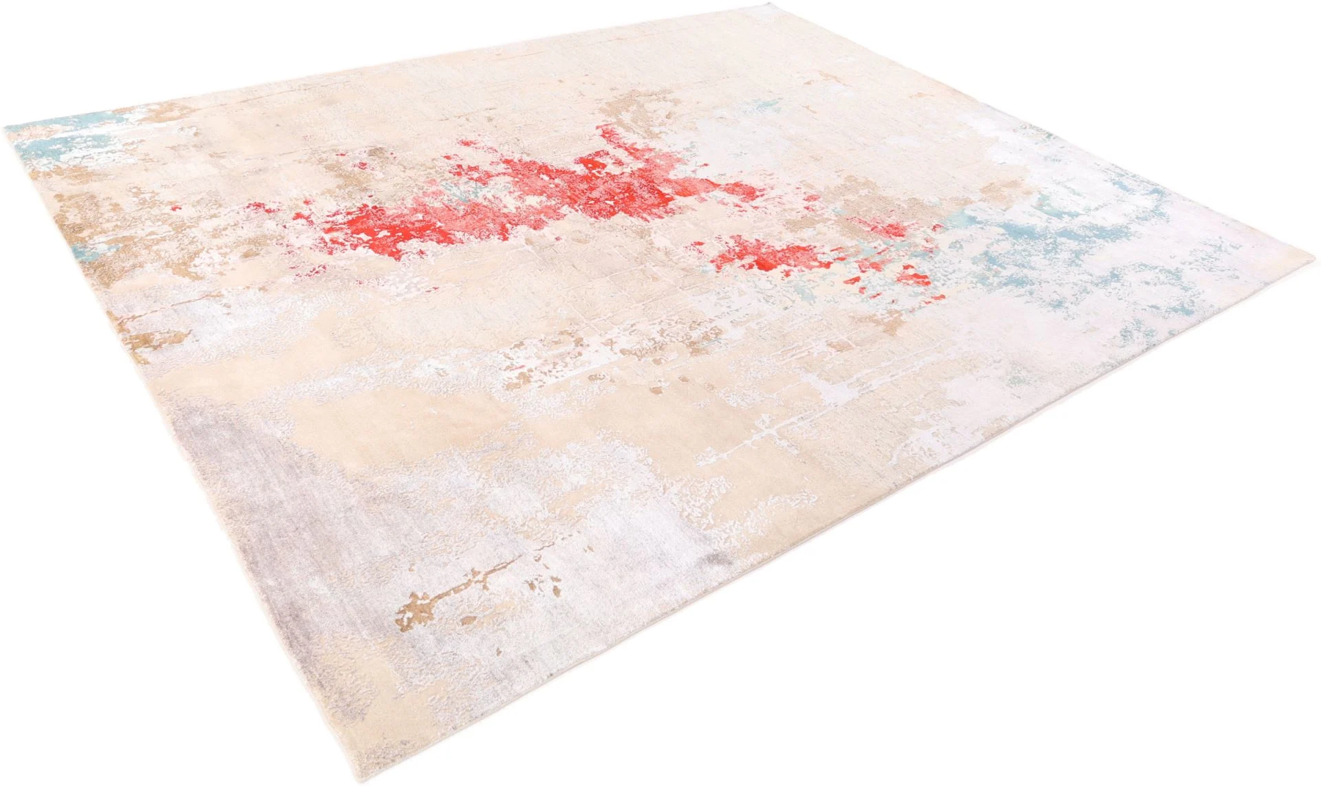 Indian Rug — hand-knotted, 280 × 369 cm, Wool
