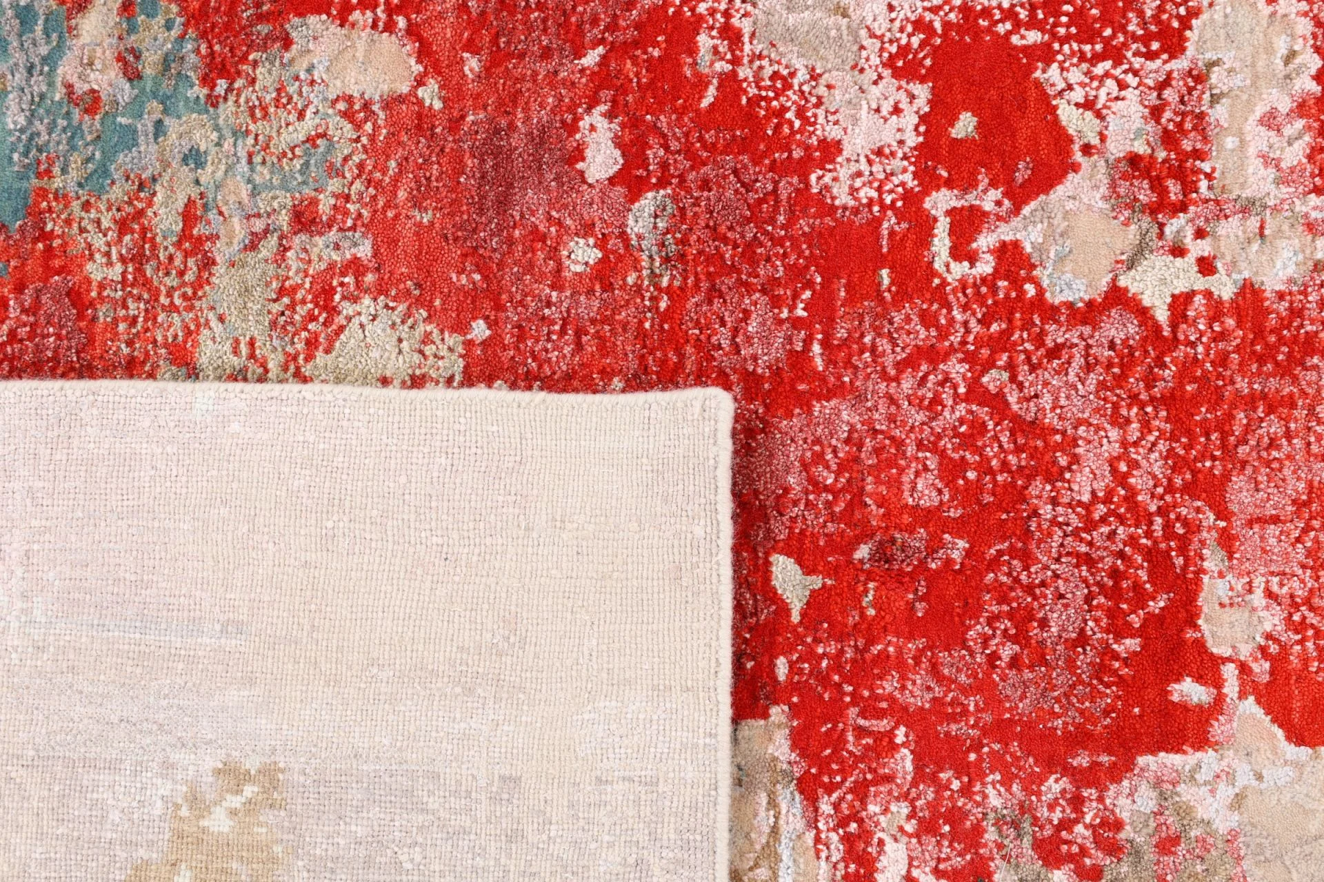 Indian Rug — hand-knotted, 280 × 369 cm, Wool