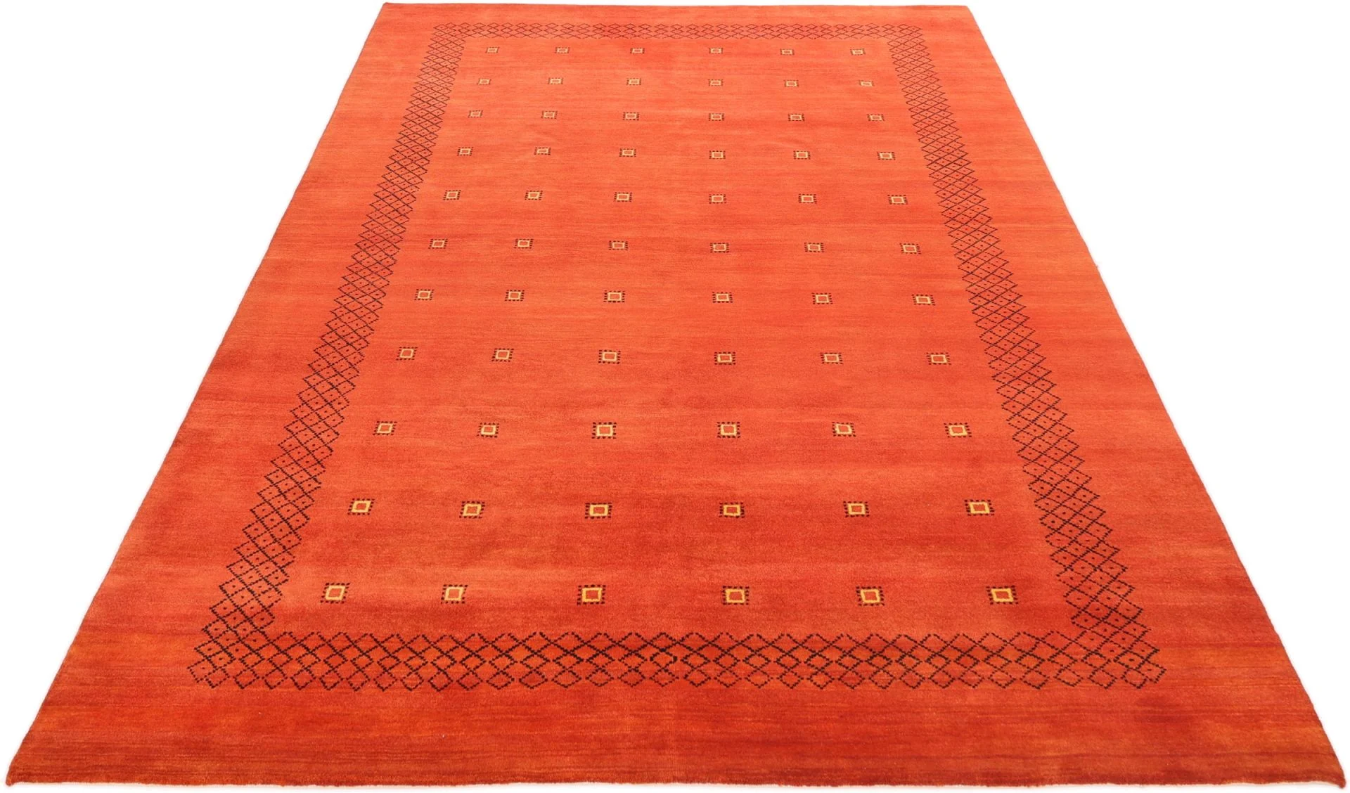 orientteppich-loribaft-205-x-305-cm-schurwolle-handgeknupft-rosa-2 Loribaft Indian Rug — hand-knotted, 205 × 305 cm, Wool