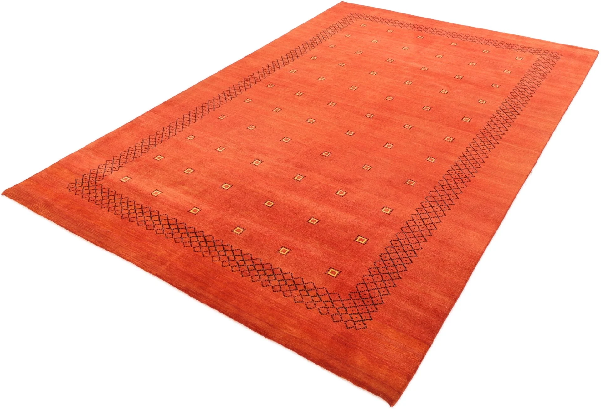 orientteppich-loribaft-205-x-305-cm-schurwolle-handgeknupft-rosa-3 Loribaft Indian Rug — hand-knotted, 205 × 305 cm, Wool