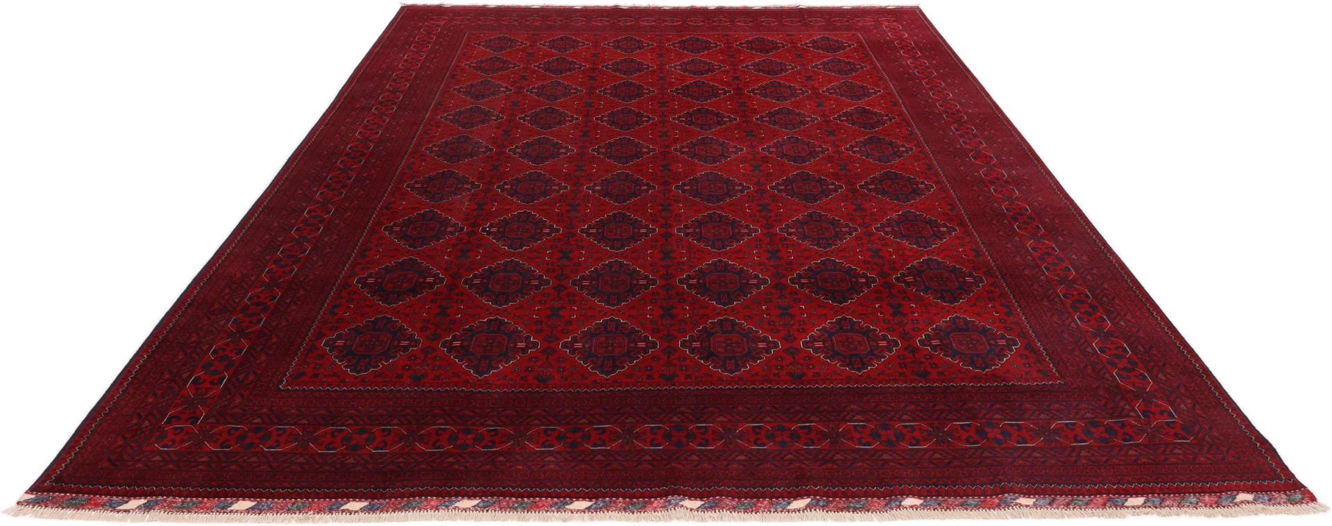 Afghan Rug 300 × 380 cm, Wool, hand-knotted