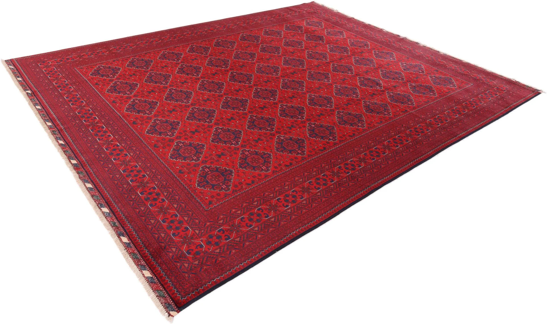Afghan Rug 300 × 380 cm, Wool, hand-knotted