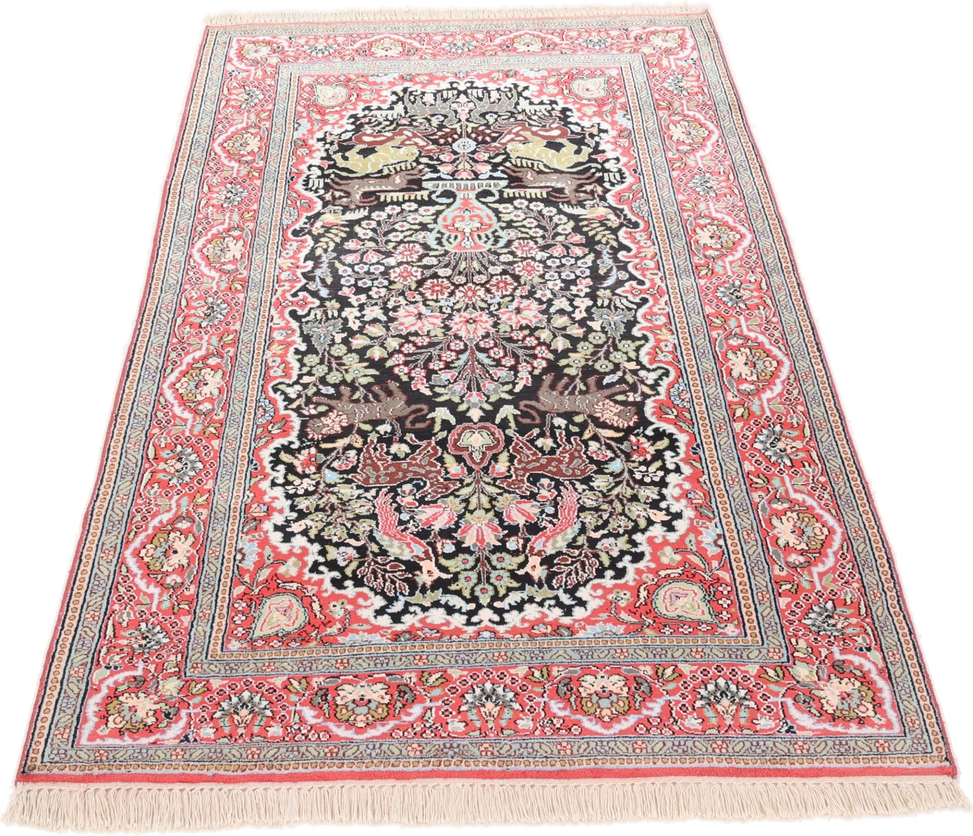 Indian Rug 202 × 118 cm, Wool, hand-knotted
