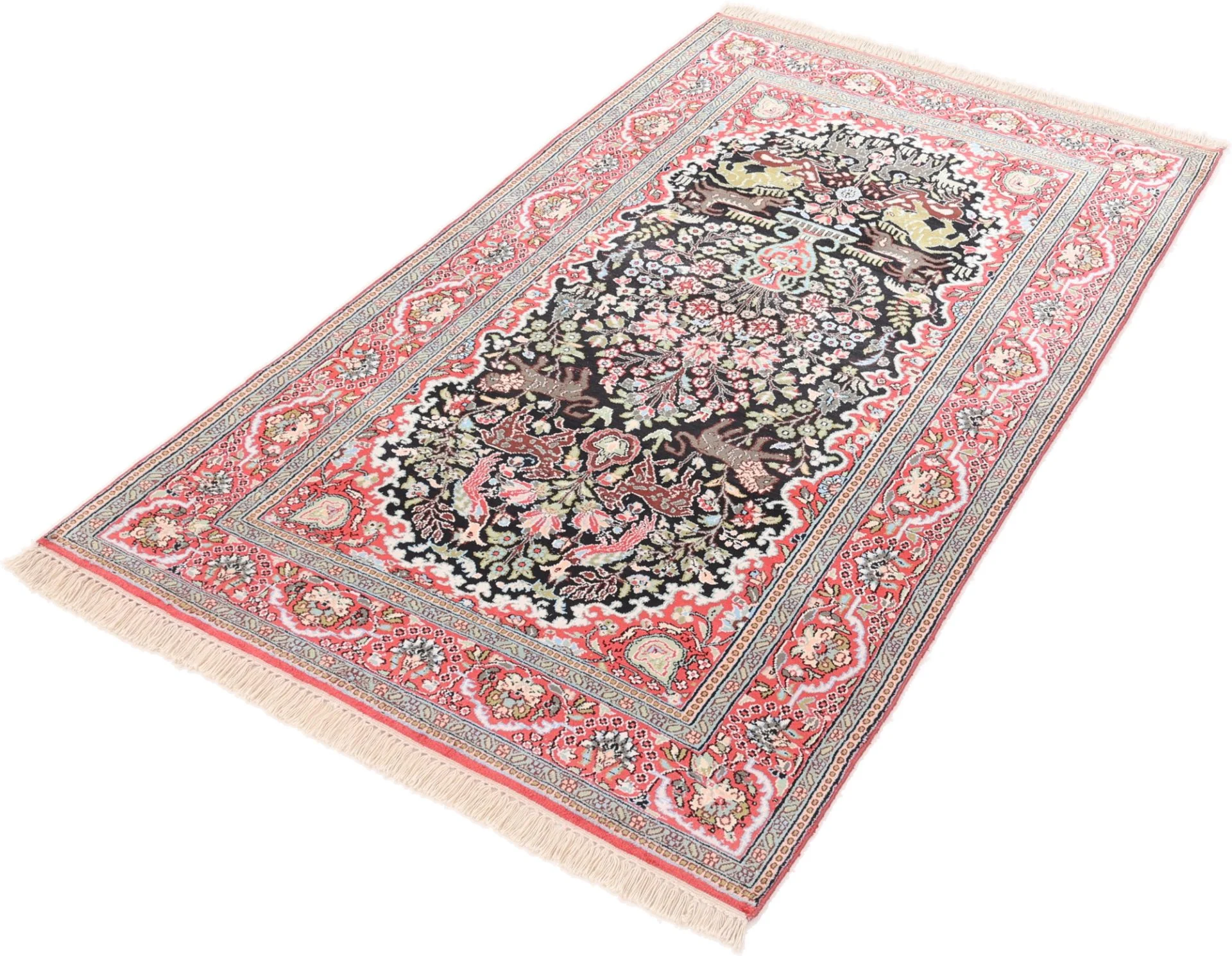 Indian Rug 202 × 118 cm, Wool, hand-knotted