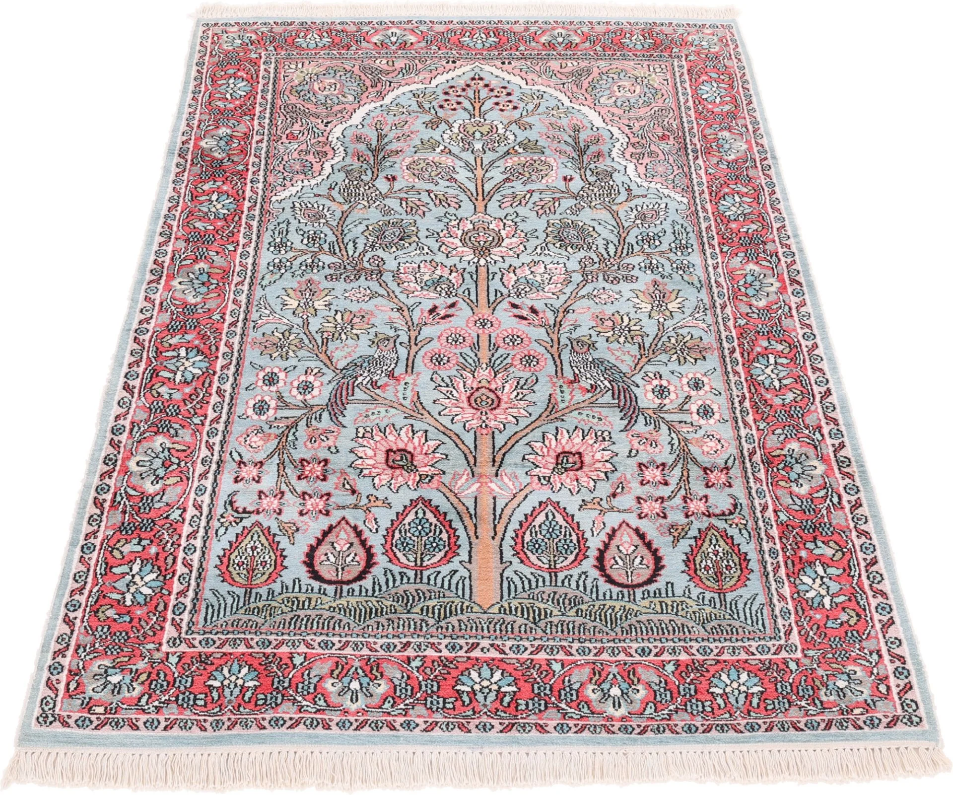 orientteppich-indien-182-x-122-cm-schurwolle-handgeknupft-3 Hand-Knotted Wool Indian Rug, 182 × 122 cm