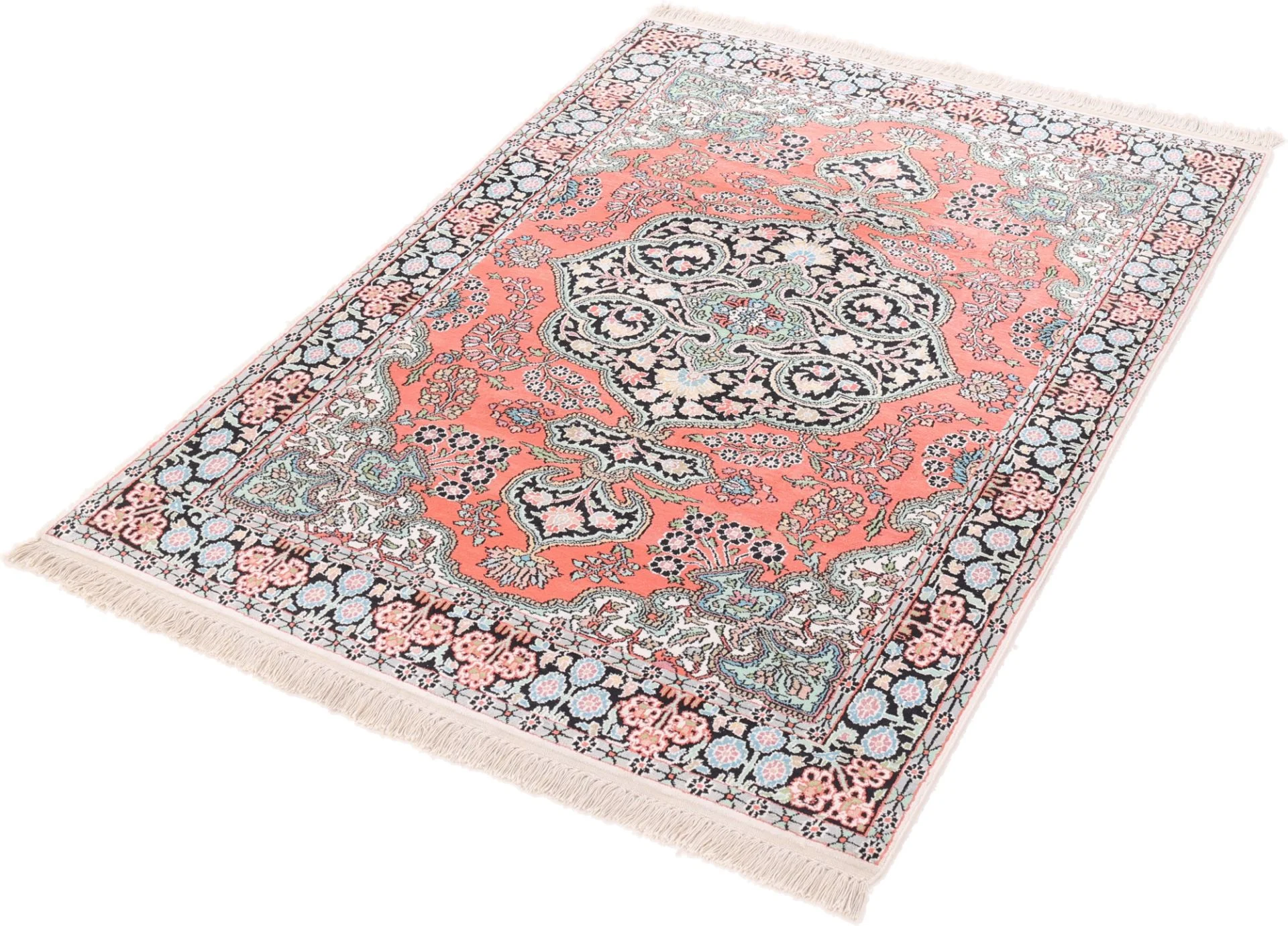 Indian Rug — hand-knotted, 188 × 128 cm, Wool
