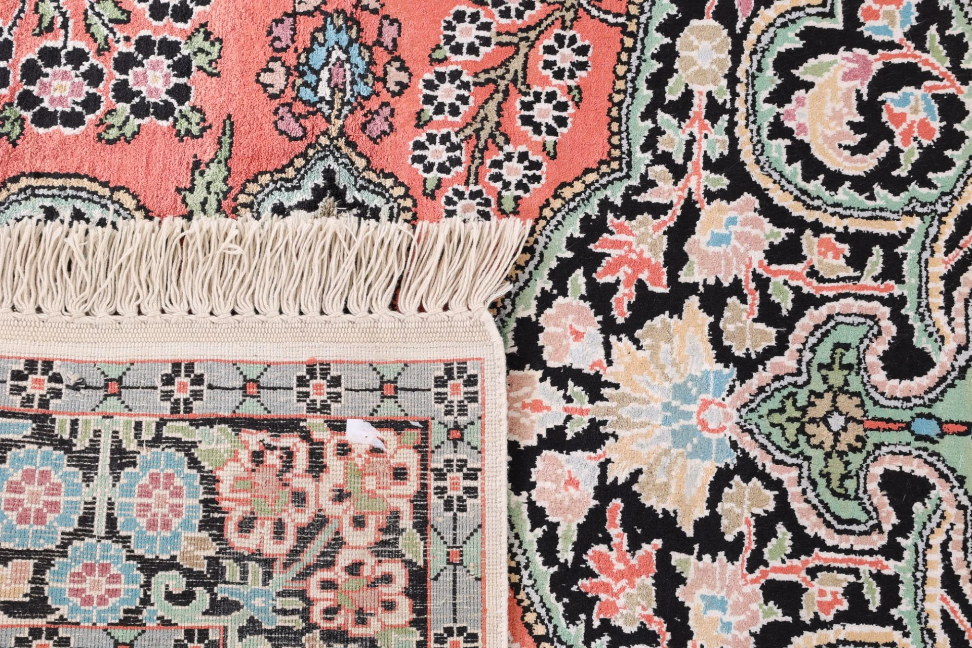 Indian Rug — hand-knotted, 188 × 128 cm, Wool