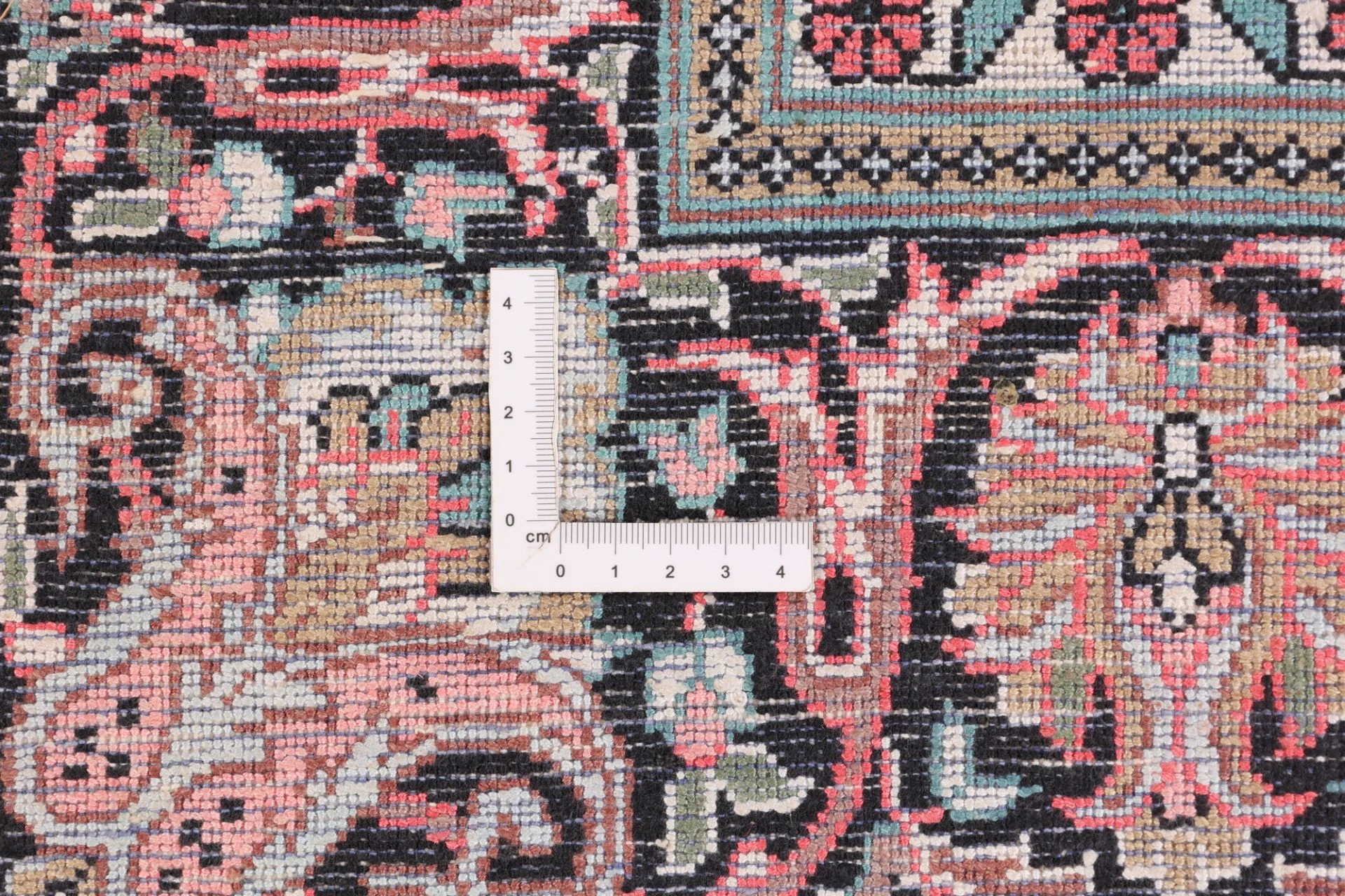 Hand-Knotted Wool Indian Rug, 187 × 121 cm