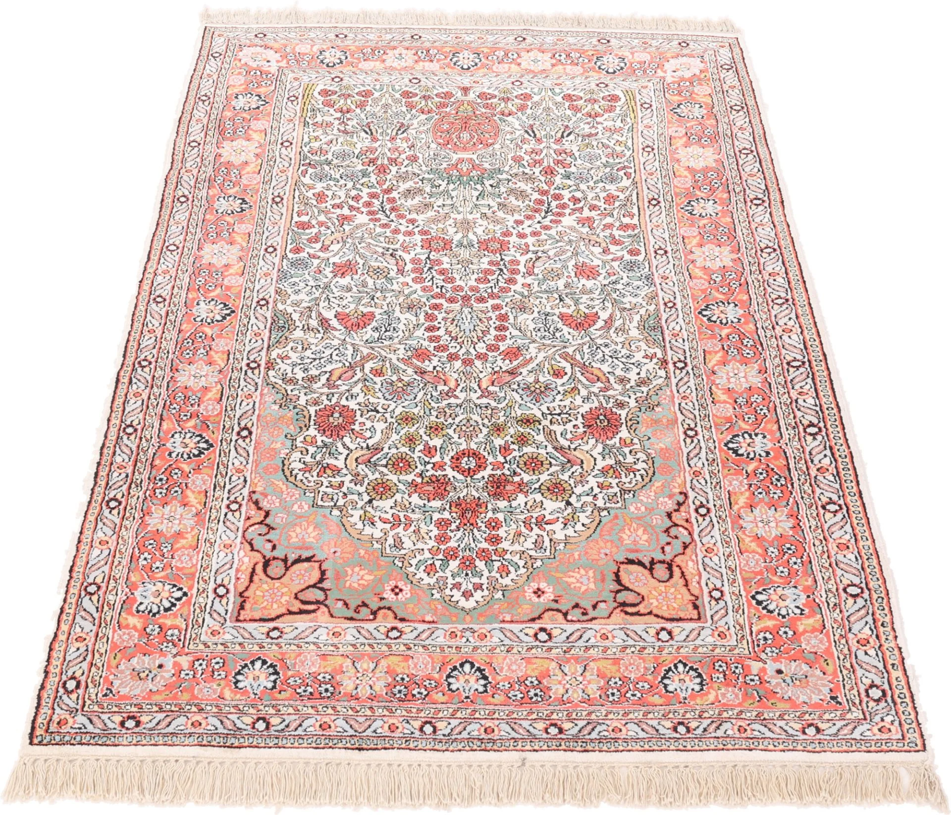 Indian Rug 192 × 118 cm, Wool, hand-knotted