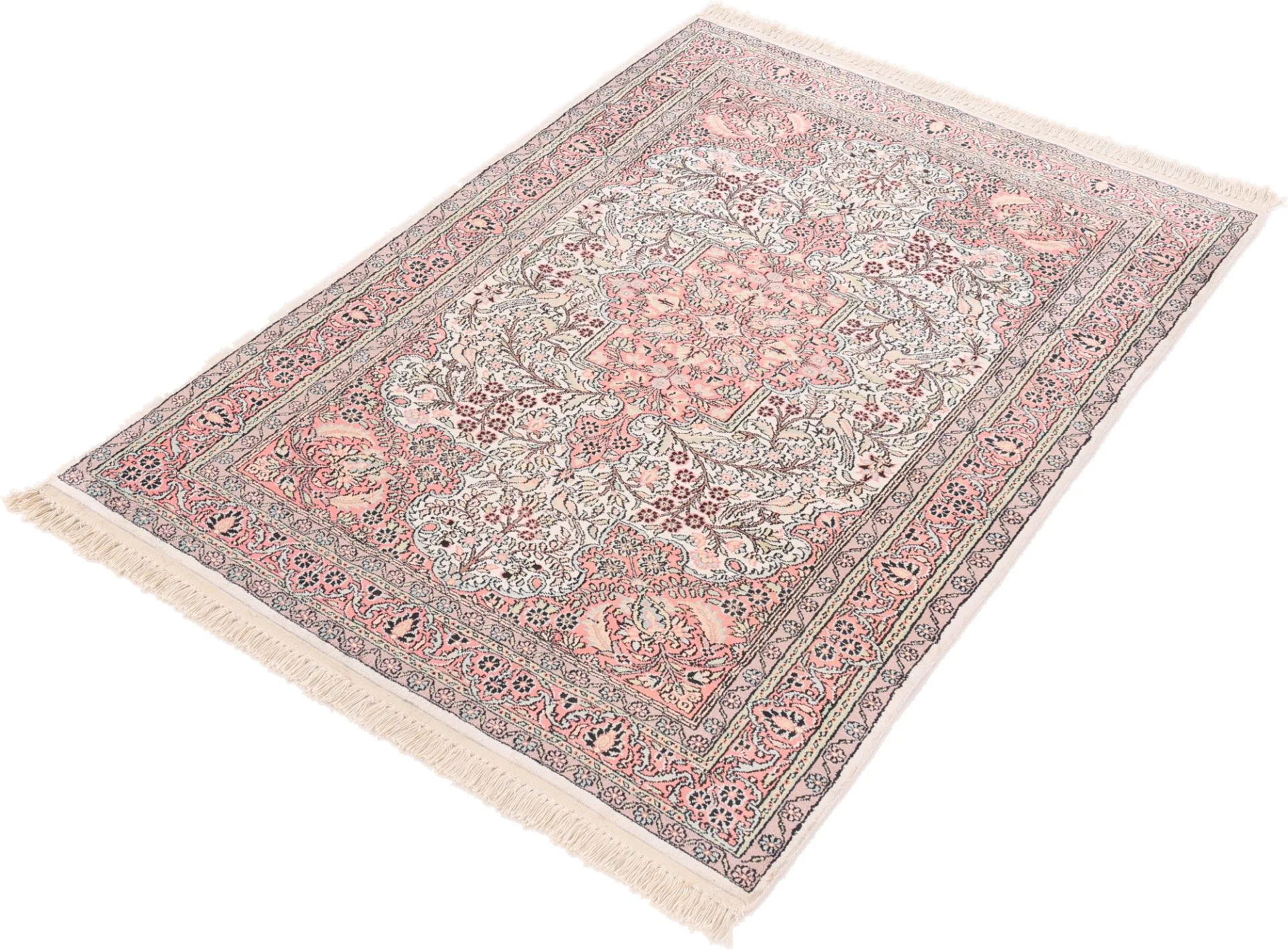 Indian Rug — hand-knotted, 184 × 124 cm, Wool