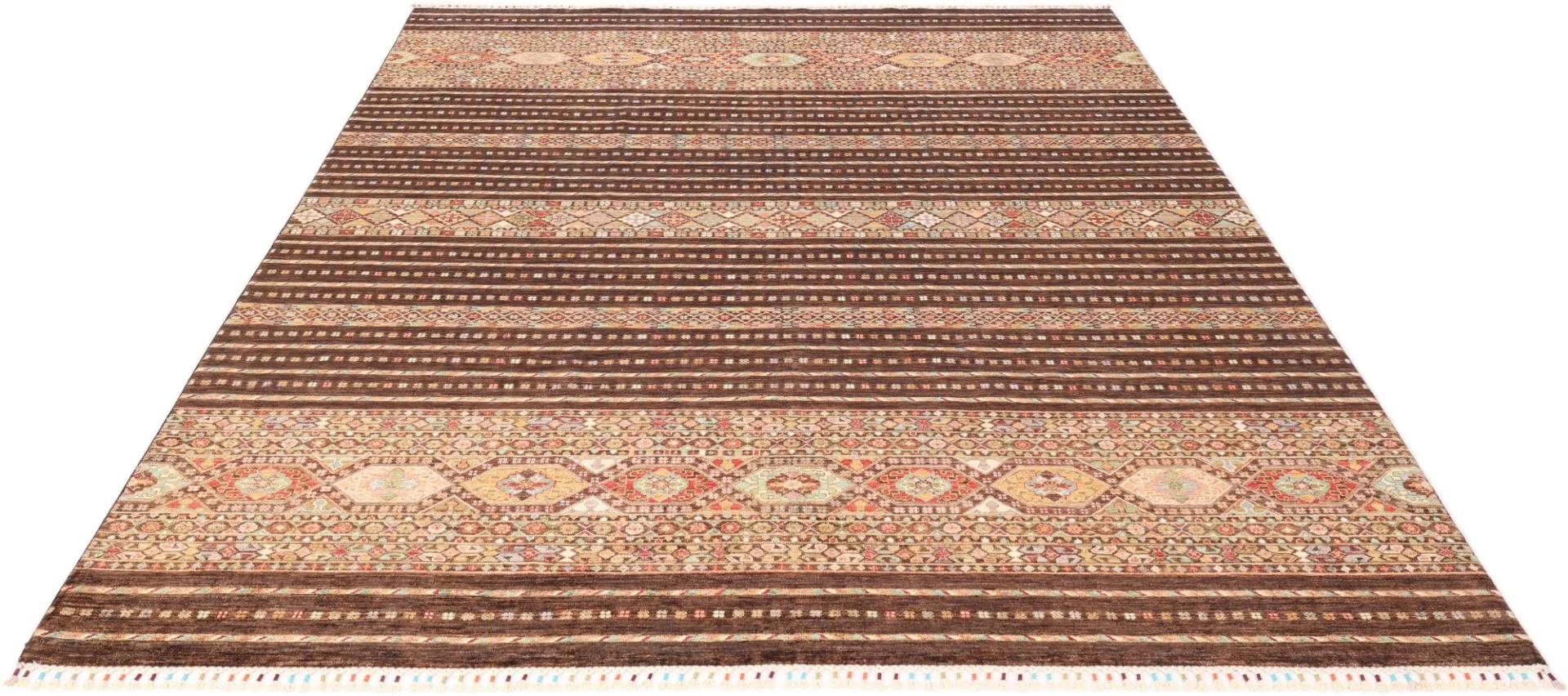 Samarkand Afghan Rug — hand-knotted, 249 × 311 cm, Wool