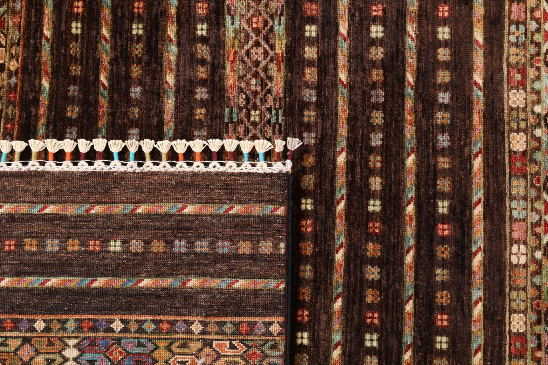 Samarkand Afghan Rug — hand-knotted, 249 × 311 cm, Wool