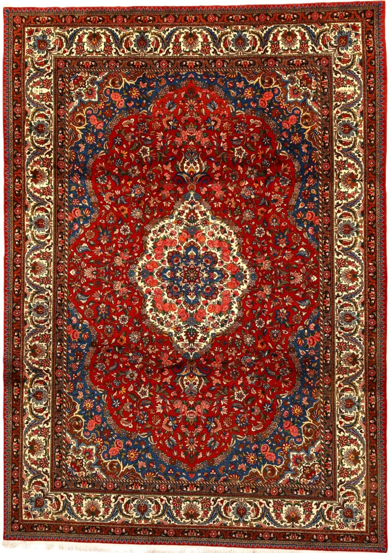Bakhtiari Persian Rug — hand-knotted, 360 × 255 cm, Wool