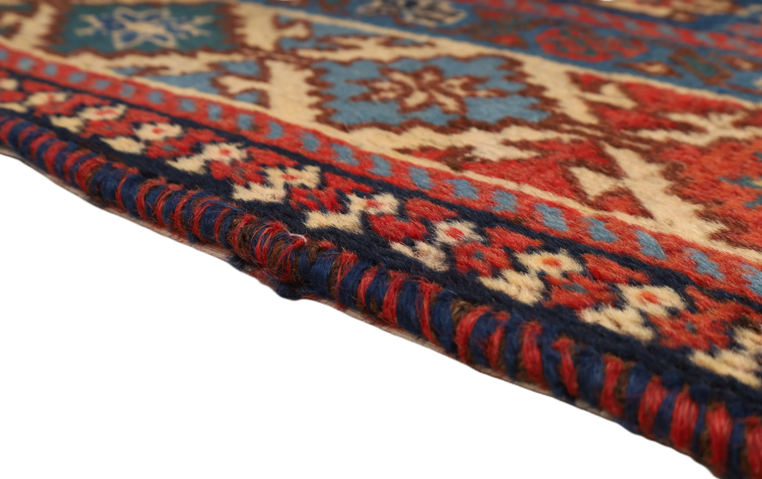 Hand-Knotted Wool Persian Rug, 233 × 182 cm