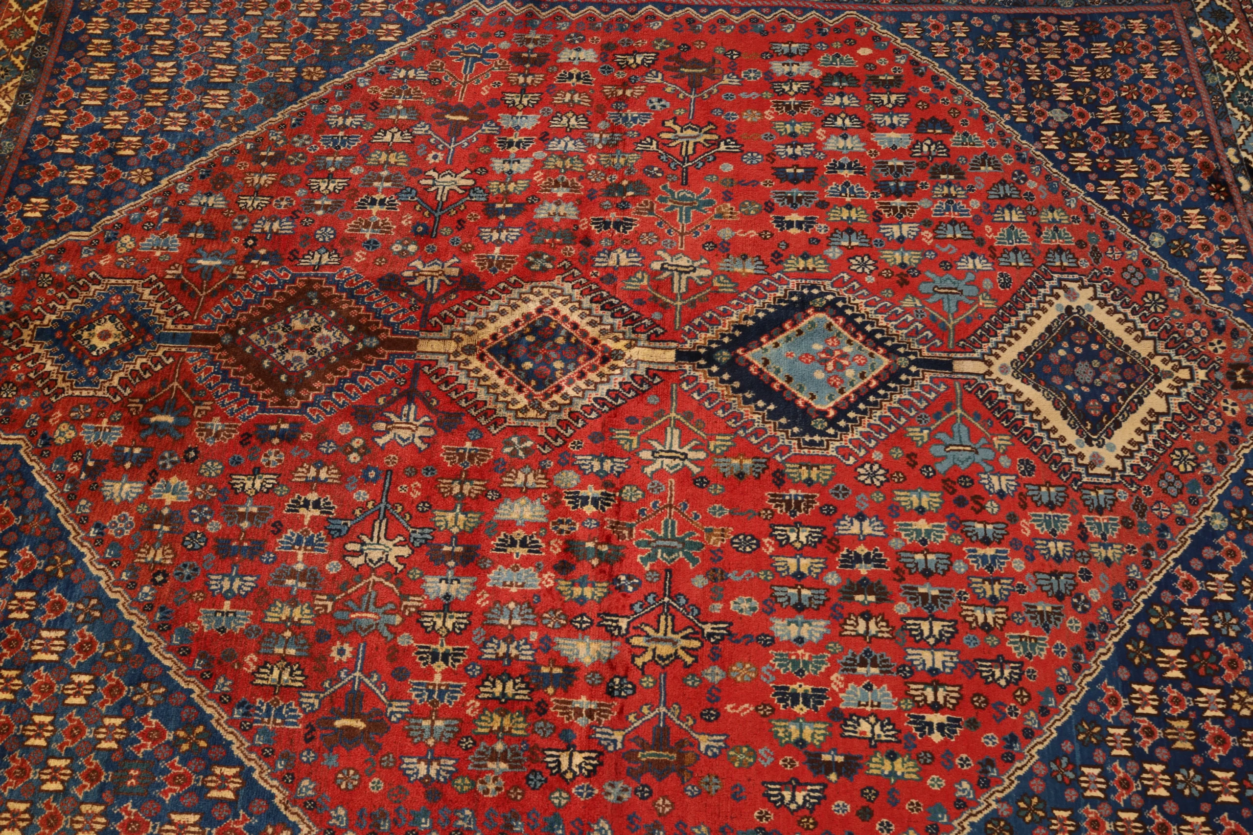 Hand-Knotted Wool Persian Rug, 233 × 182 cm