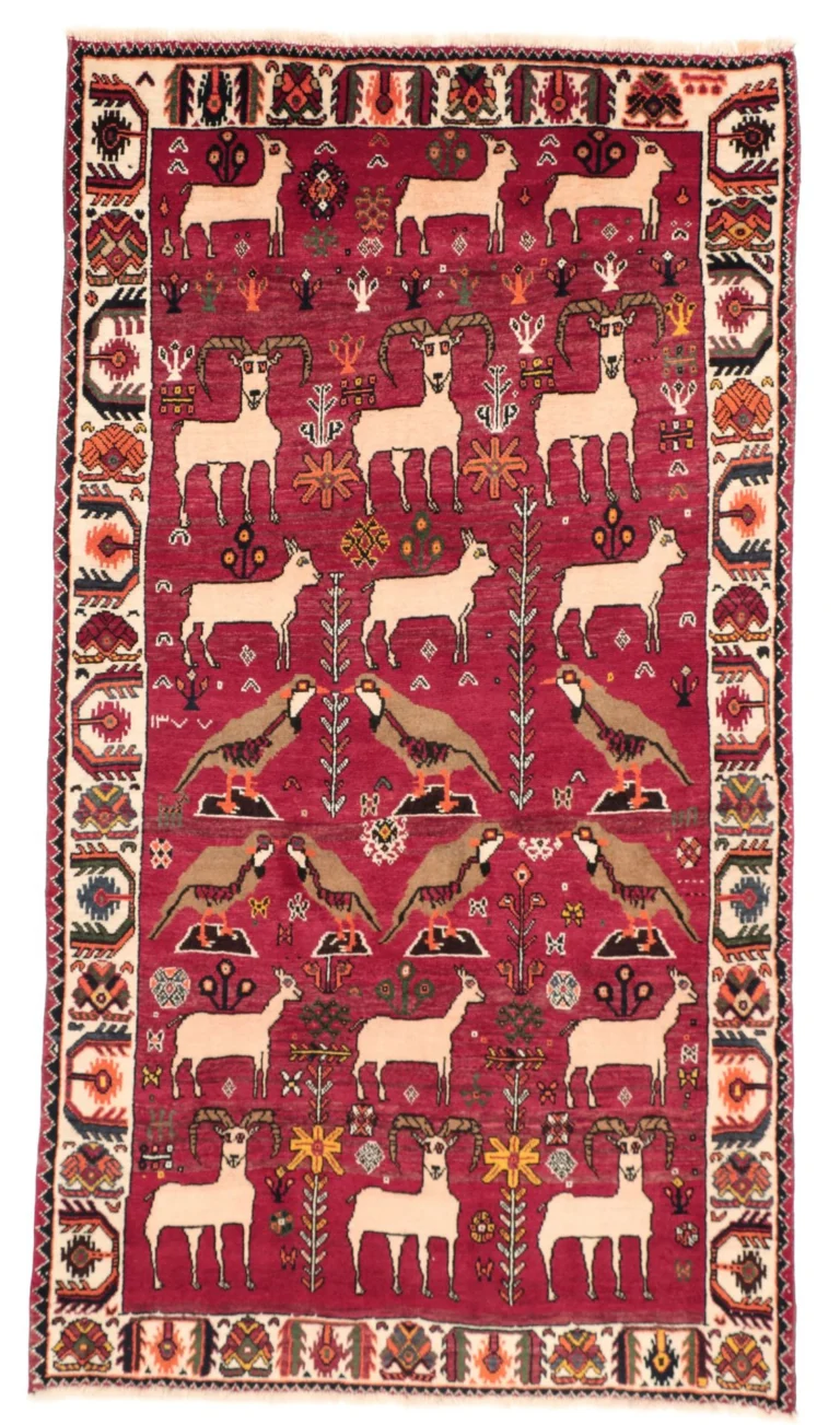 Qashqai Persian Rug — hand-knotted, 120 × 220 cm, Wool