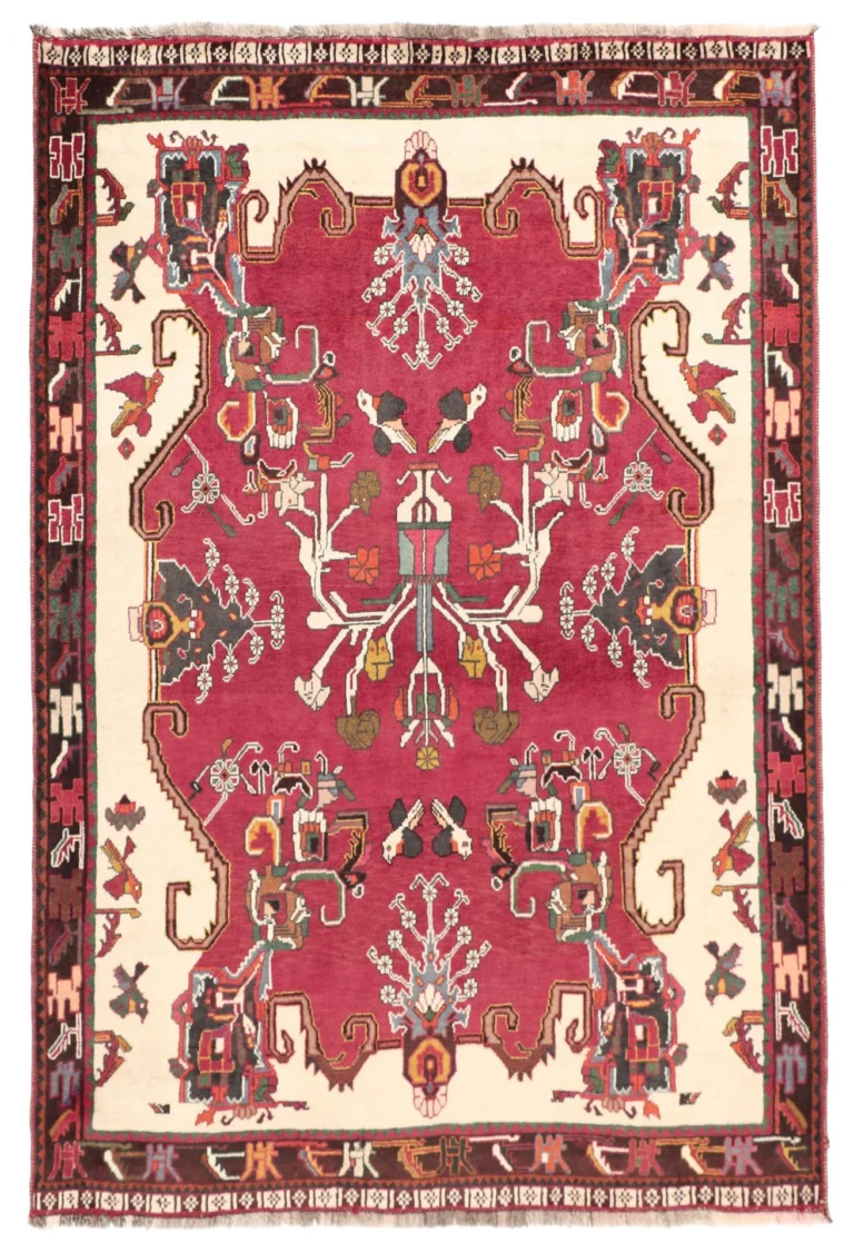 Qashqai Persian Rug 130 × 196 cm, Wool, hand-knotted