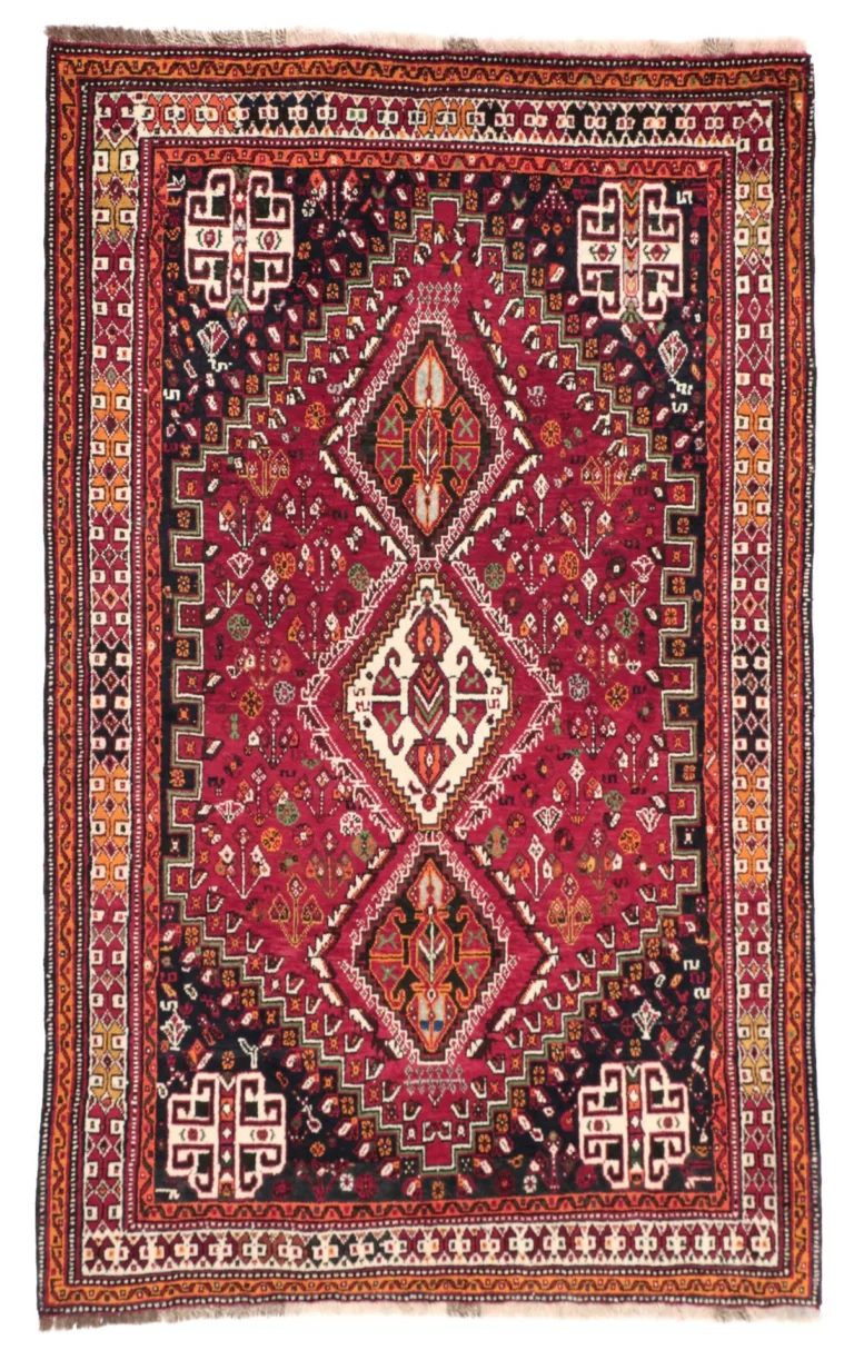 Qashqai Persian Rug — hand-knotted, 125 × 202 cm, Wool