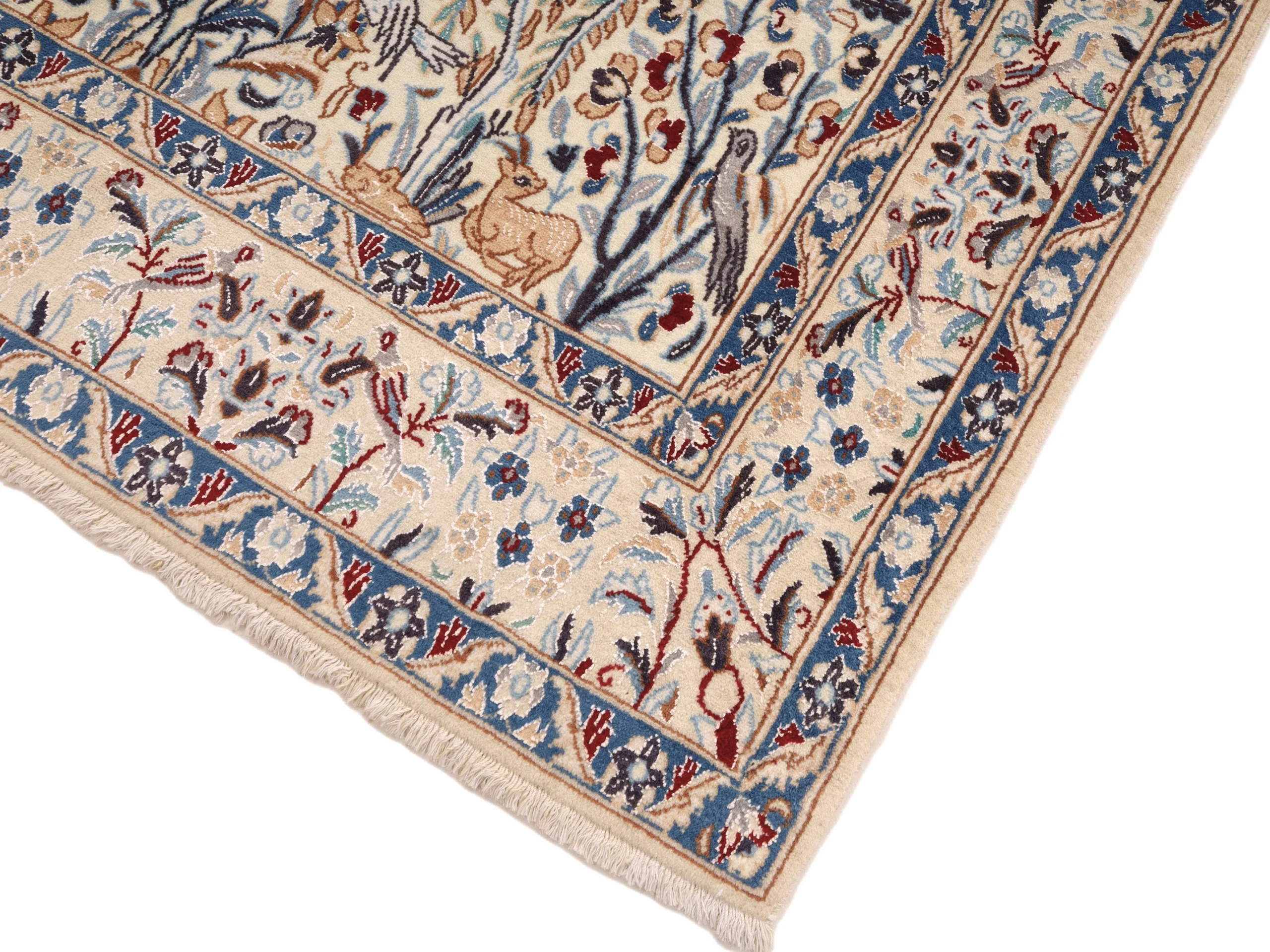 Nain Persian Rug 196 × 128 cm, Wool, hand-knotted