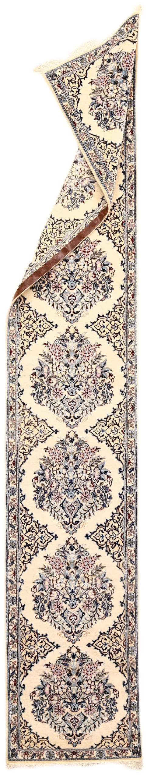 perserteppich-nain-395-x-72-cm-wolle-handgeknupft-laufer-31-scaled Hand-Knotted Wool Nain Persian Rug, 395 × 72 cm