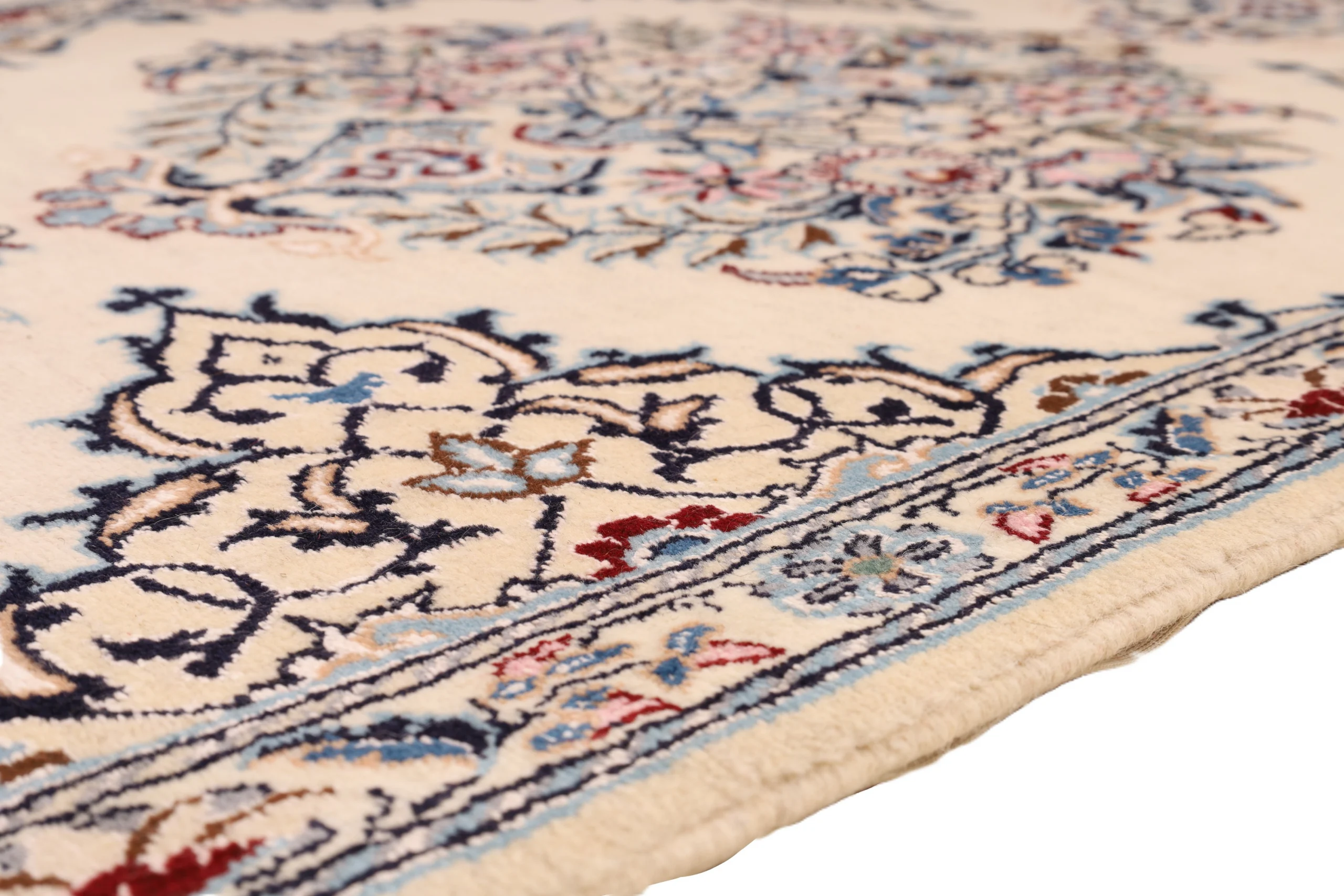 perserteppich-nain-395-x-72-cm-wolle-handgeknupft-laufer-32-scaled Hand-Knotted Wool Nain Persian Rug, 395 × 72 cm