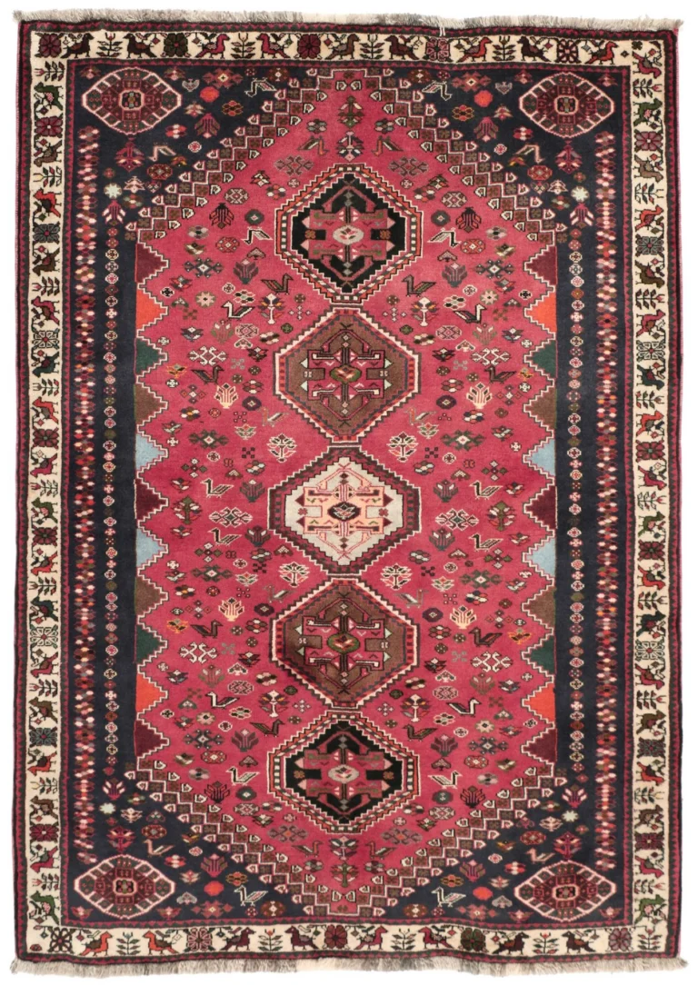 Qashqai Persian Rug — hand-knotted, 145 × 210 cm, Wool